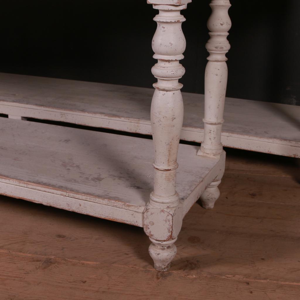 19th Century Pair of Potboard Serving Tables