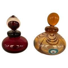 Pair of Potiches in Murano Glass, signed Moretti