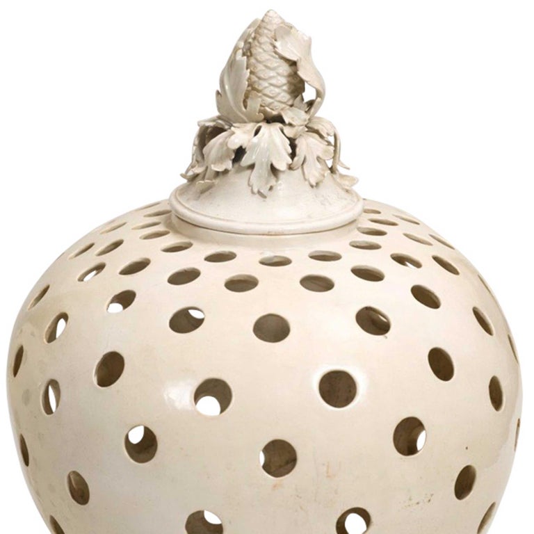 Pair of Potpourri Jars and Covers at 1stDibs