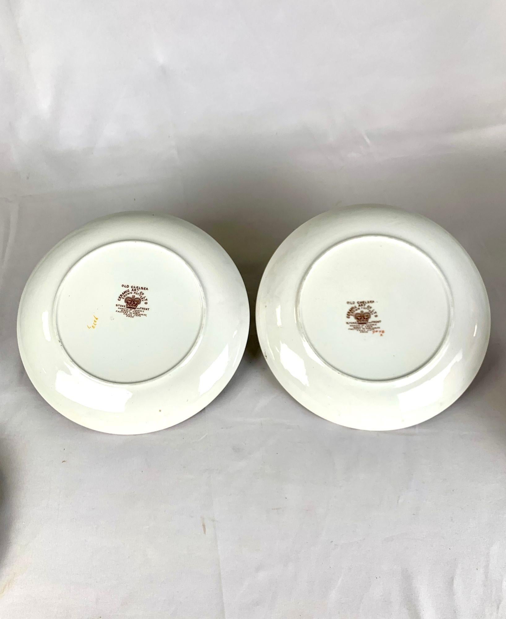 Pareja de Platos de Cerámica con el Patrón 