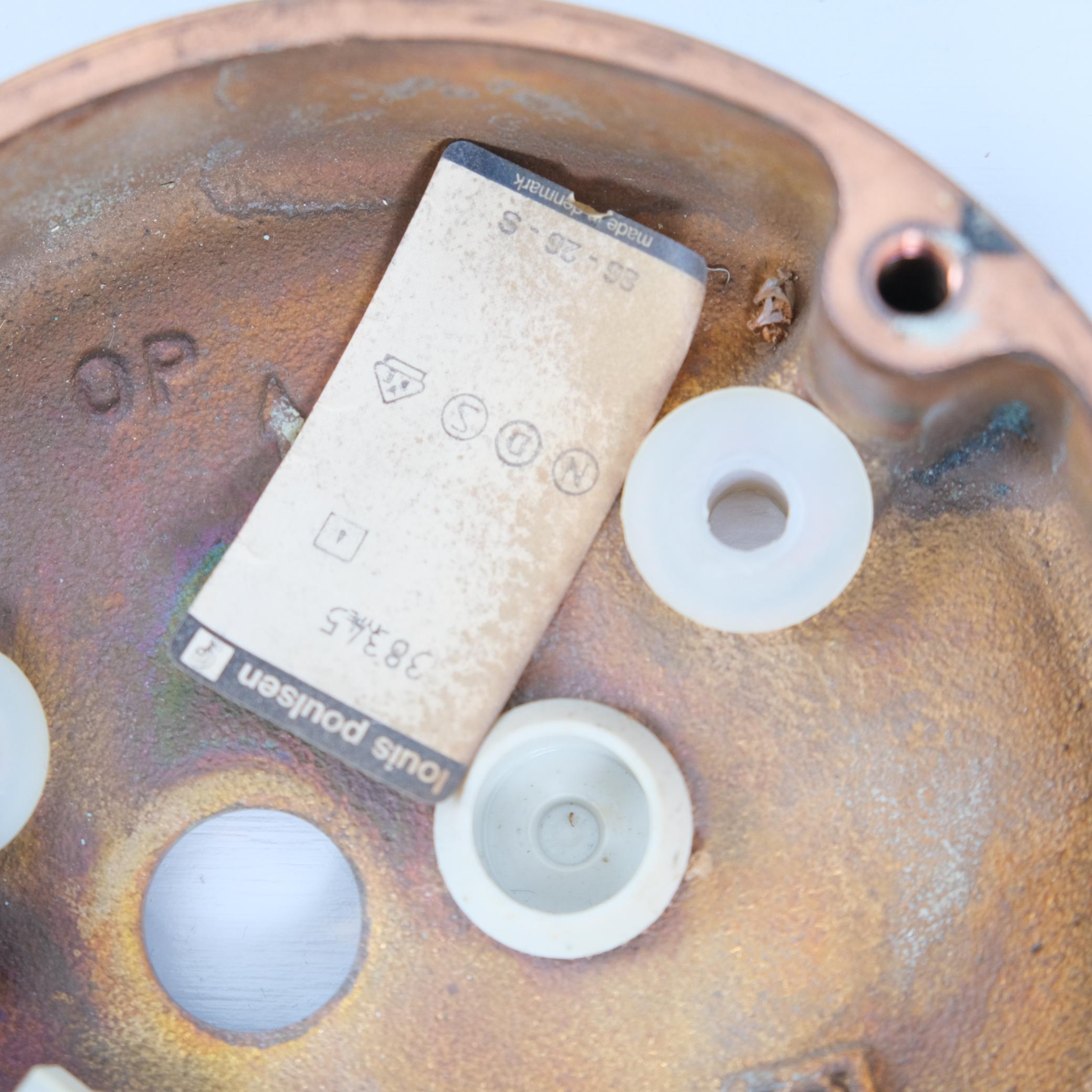Paar Poul Henningsen Kupfer-Wandlampen für den Außenbereich, Louis Poulsen, erstaunliche Patina (Ende des 20. Jahrhunderts) im Angebot