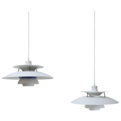 Pair of Poul Henningsen PH5 Pendant Lamps