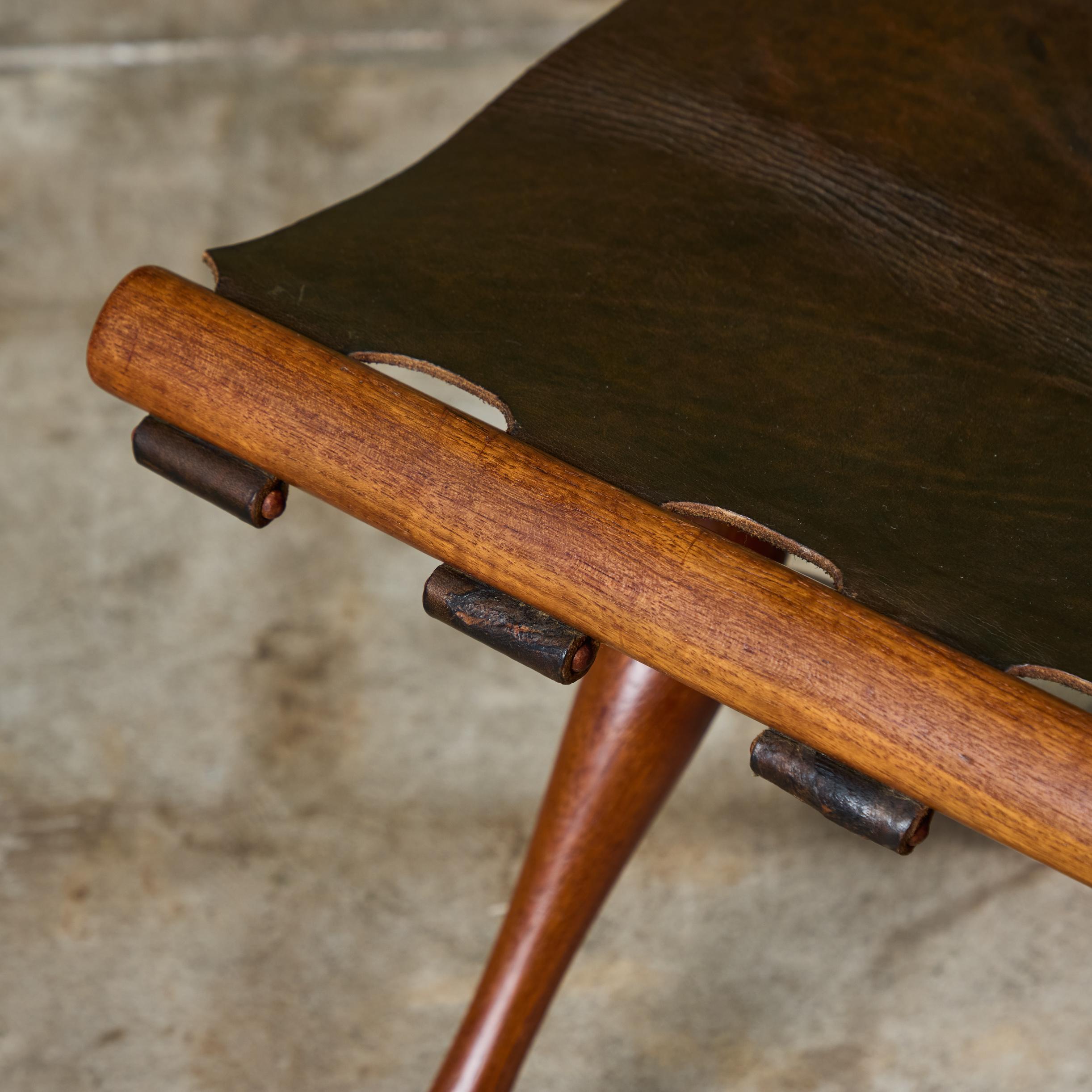 Pair of Poul Hundevad “Guldhoj” Teak Folding Stools for Vamdrup Stolefabrik 5