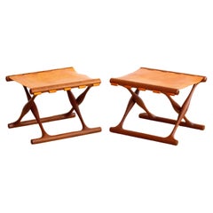 Pair of Poul Hundevad Stools