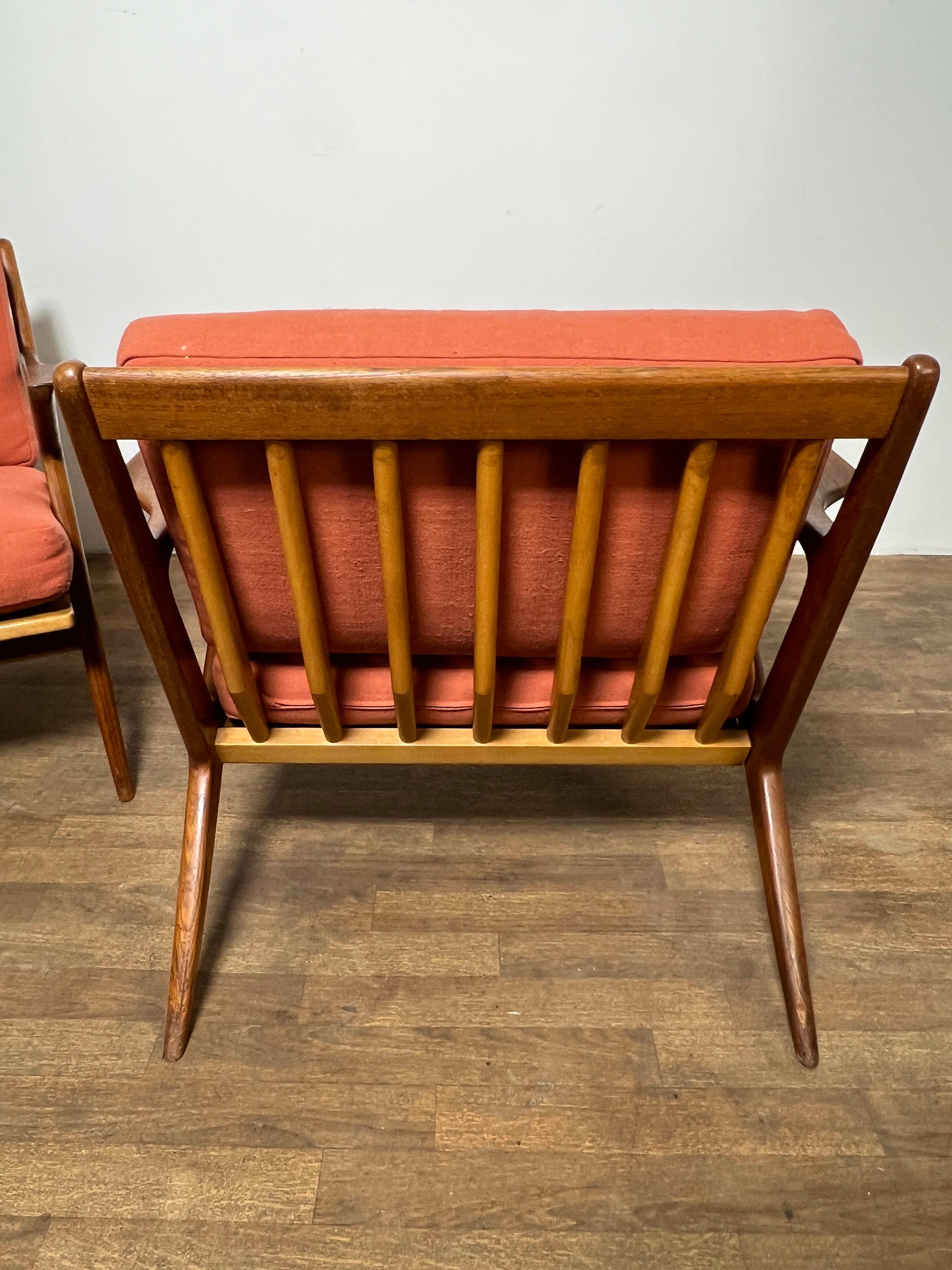 Pair of Poul Jensen for Selig Danish Teak 