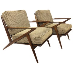 Pair of Poul Jensen for Selig "Z" Chairs