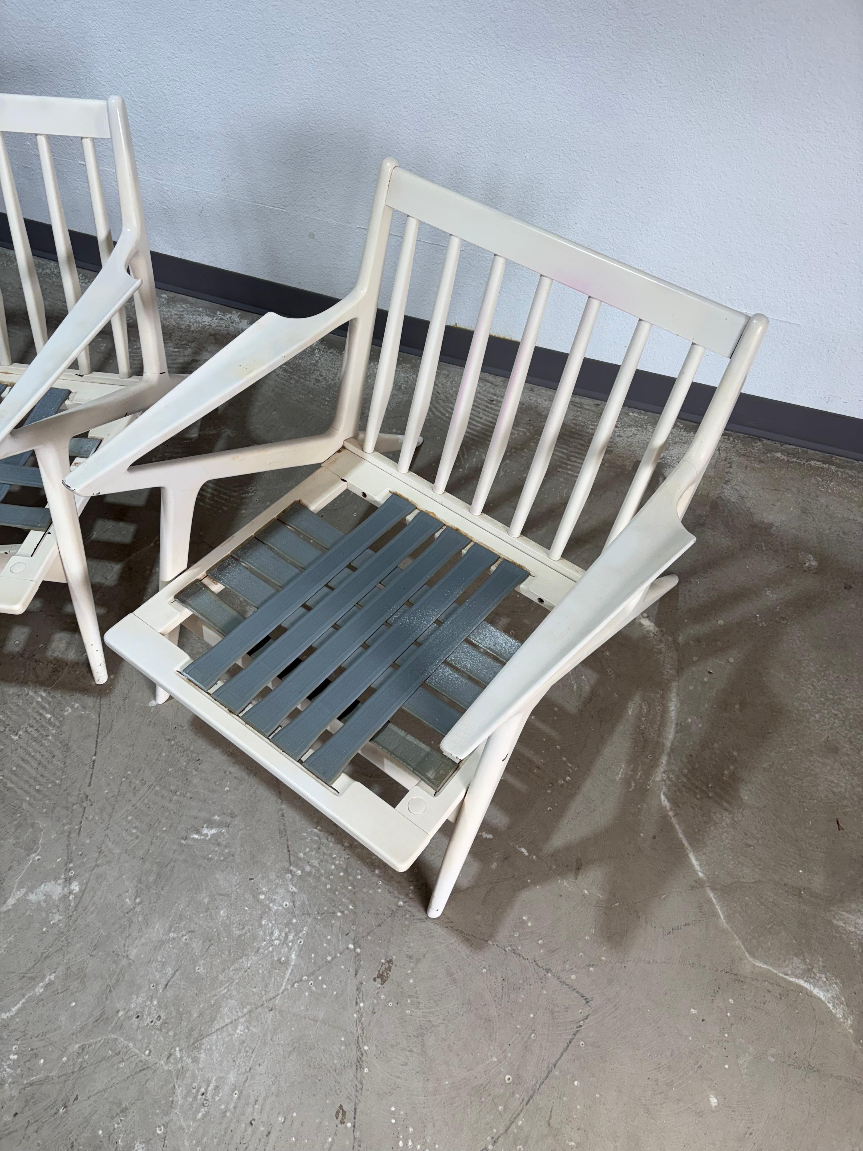 Paar Poul Jensen für Selig Z Stühle, Vintage Danish Modern im Angebot 1
