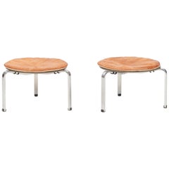 Pair of Poul Kjærholm Footstools, PK33, 1983