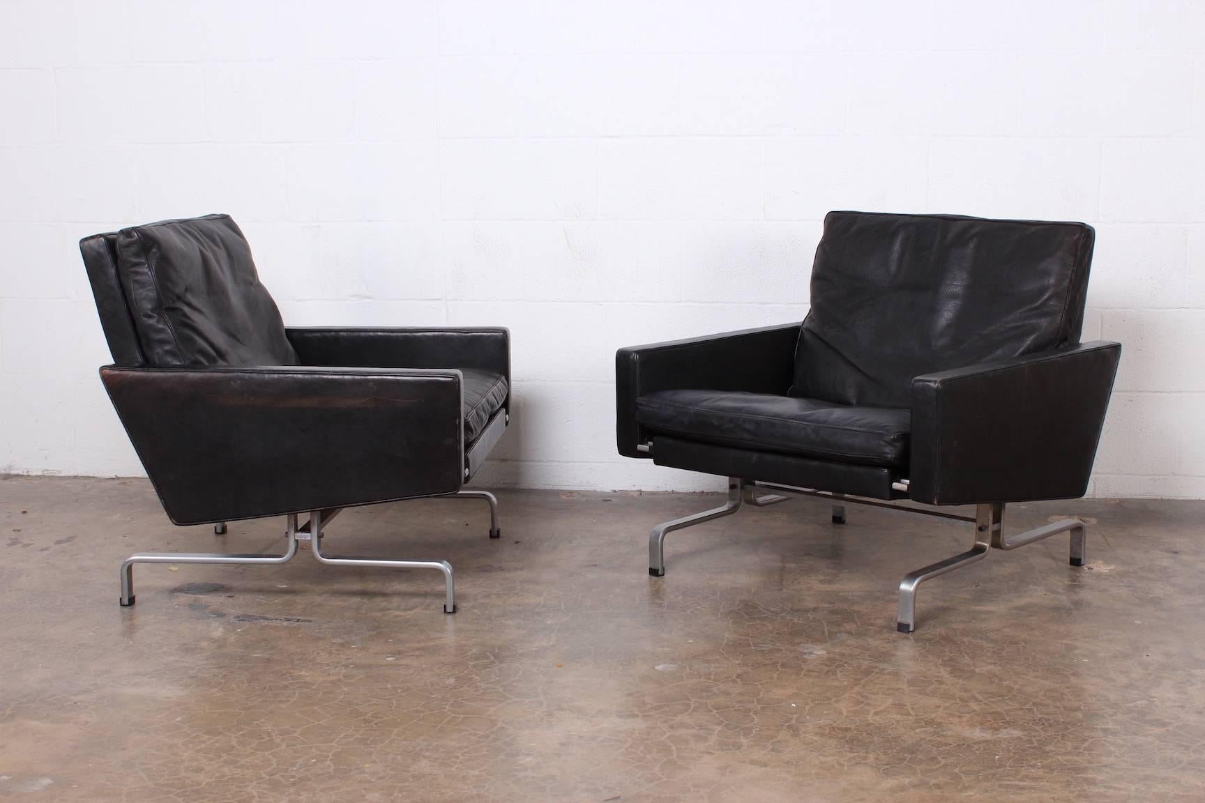 Pair of Poul Kjaerholm PK-31/1 Lounge Chairs for E. Kold Christensen 7