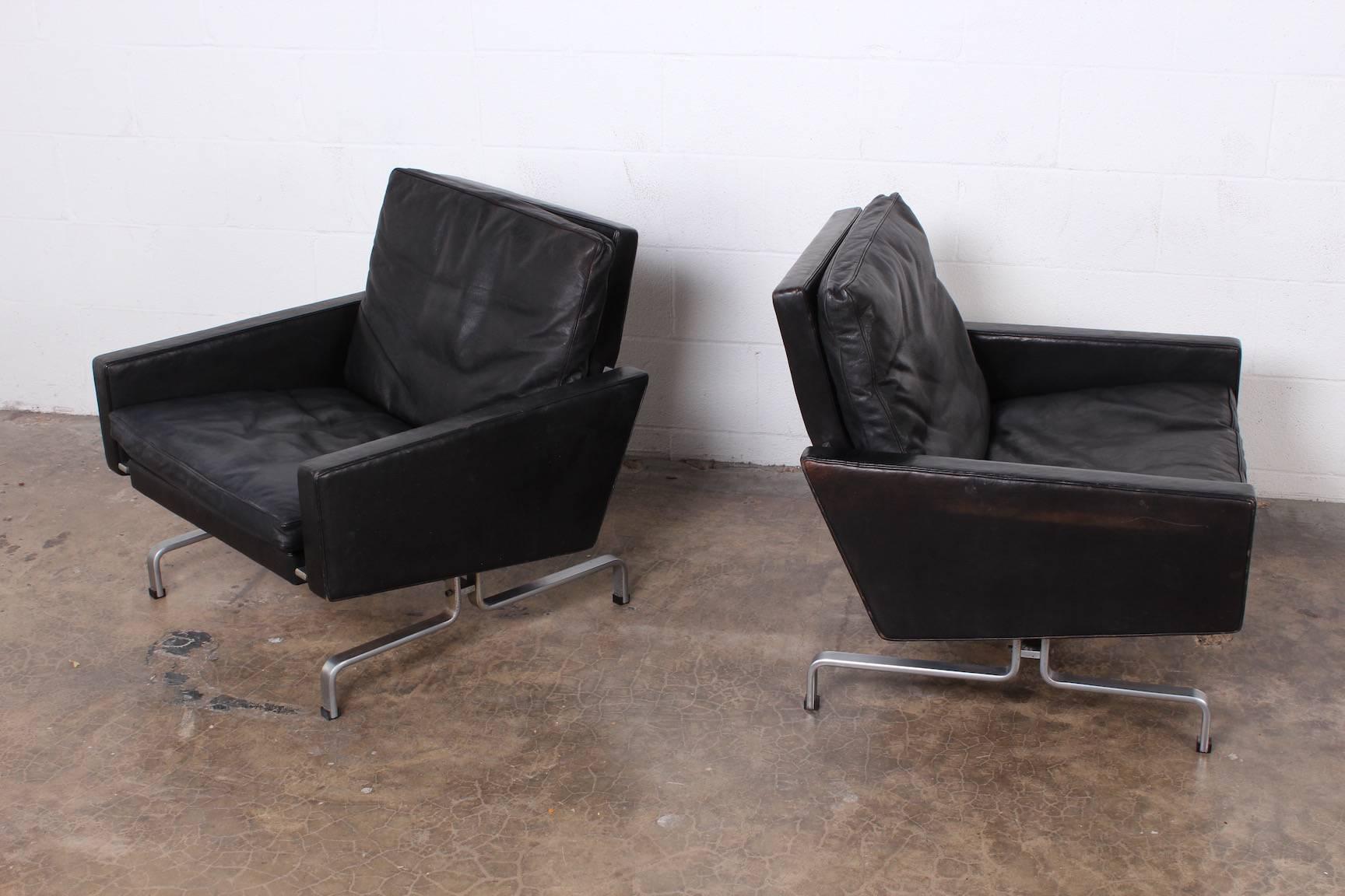 Mid-20th Century Pair of Poul Kjaerholm PK-31/1 Lounge Chairs for E. Kold Christensen