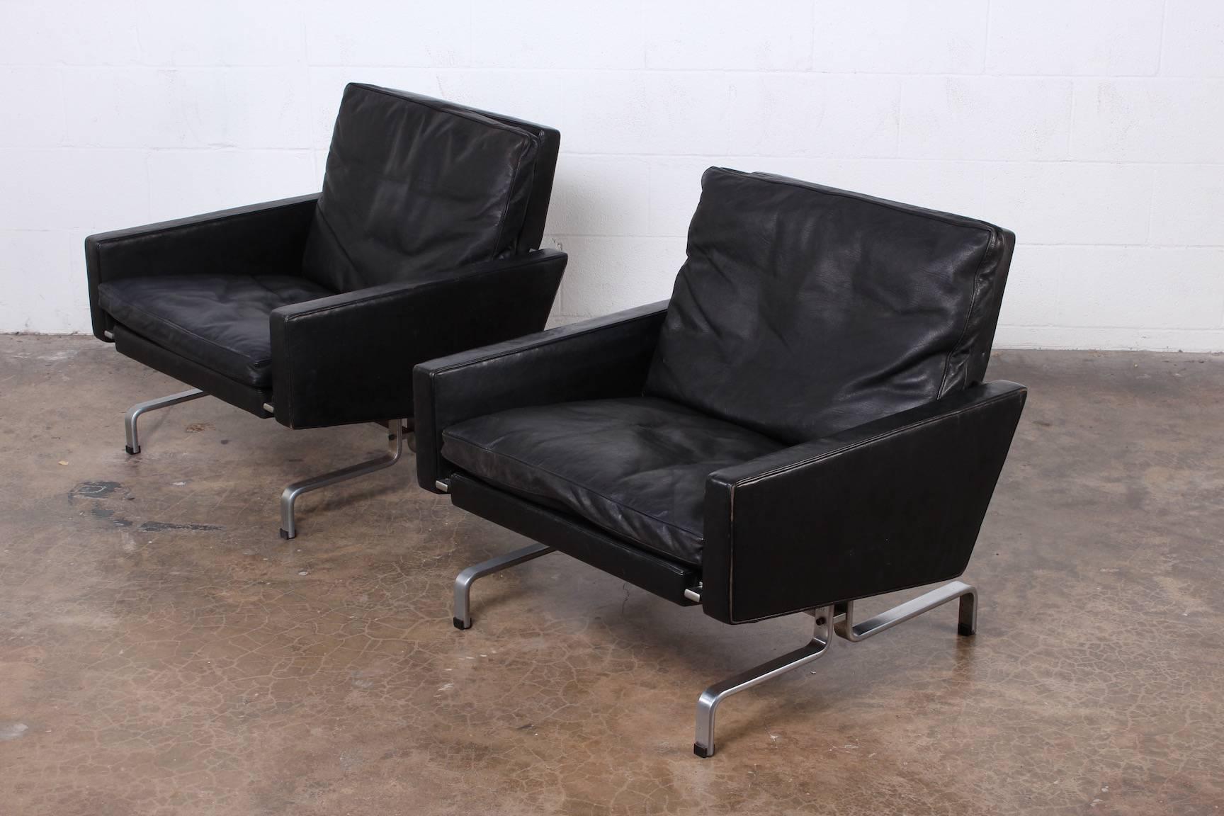 Pair of Poul Kjaerholm PK-31/1 Lounge Chairs for E. Kold Christensen 1