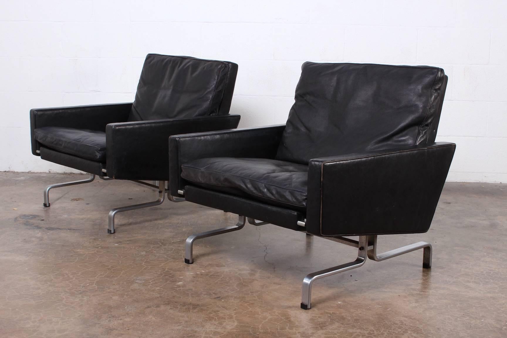 Pair of Poul Kjaerholm PK-31/1 Lounge Chairs for E. Kold Christensen 2