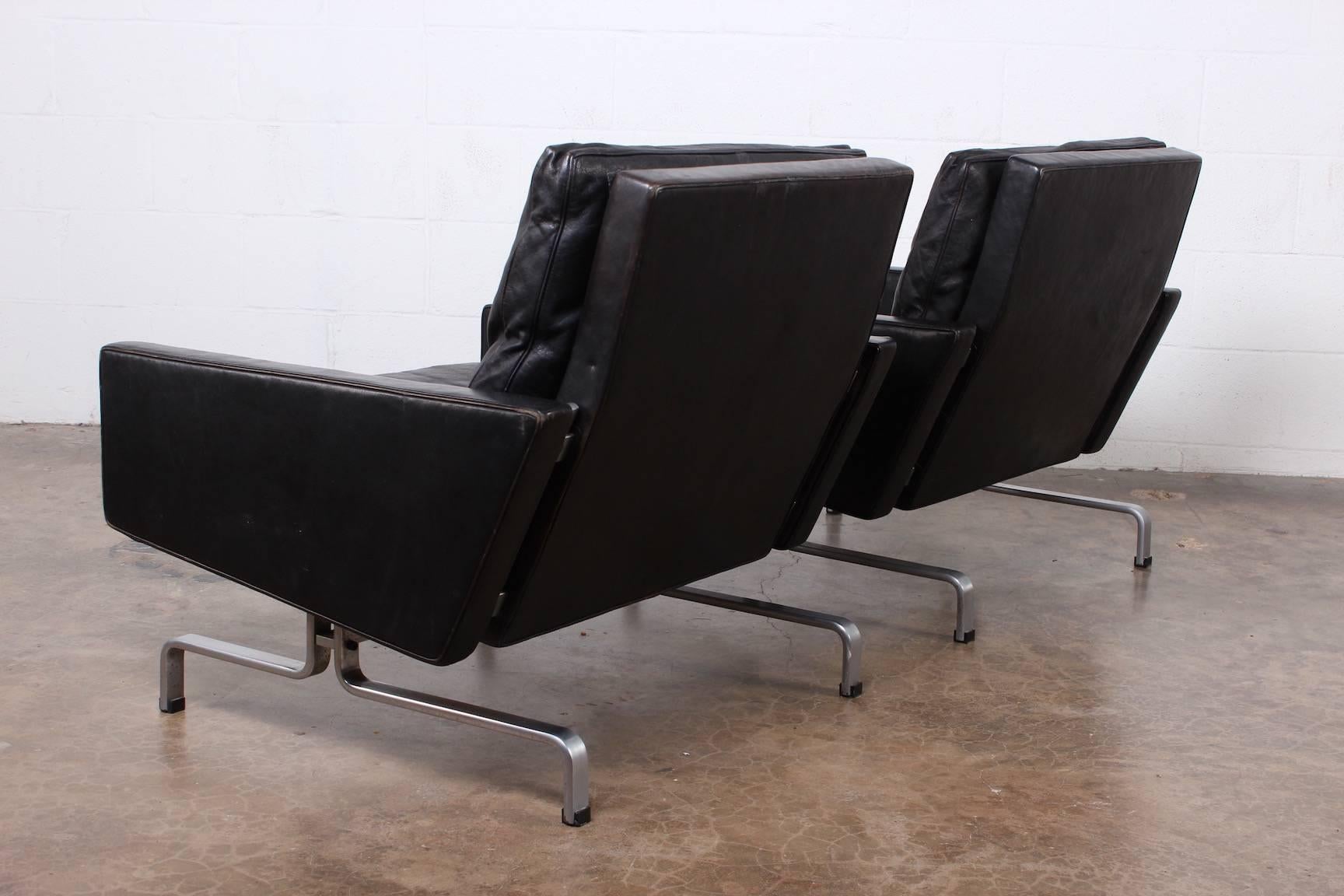 Pair of Poul Kjaerholm PK-31/1 Lounge Chairs for E. Kold Christensen 5