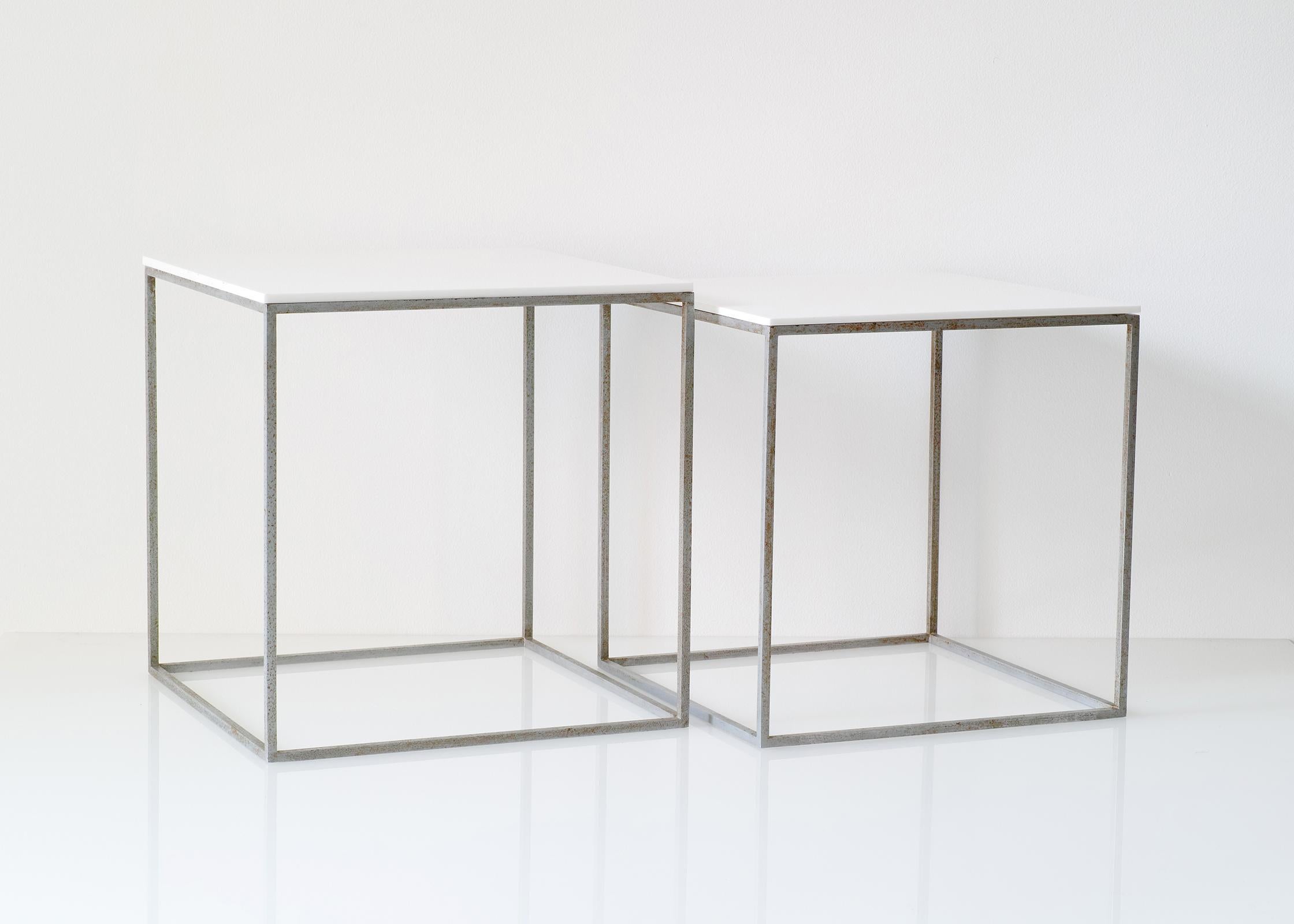 Pair of Poul Kjærholm PK-71 Cube Nesting Tables 3