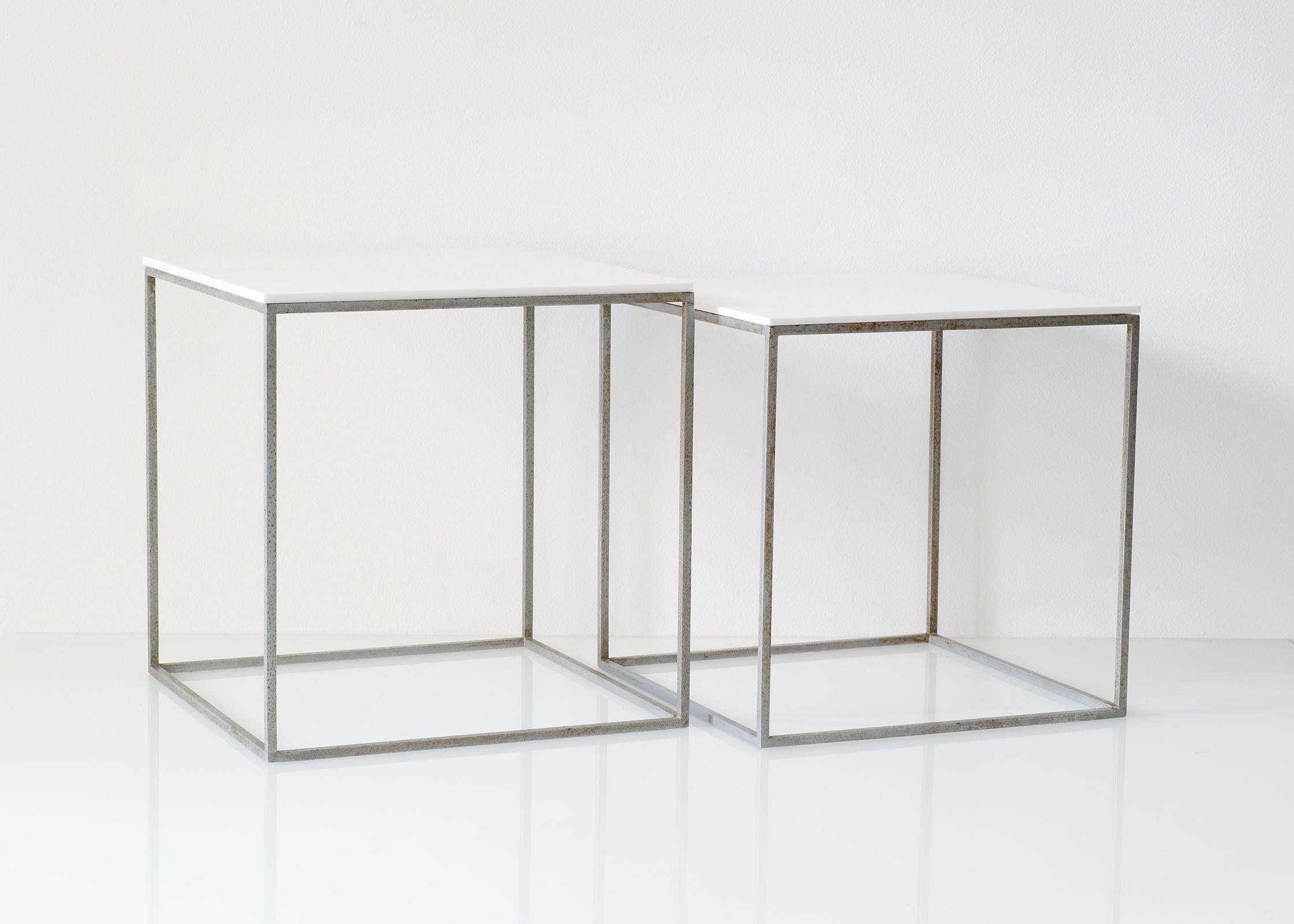 Pair of Poul Kjærholm PK-71 Cube Nesting Tables For Sale 3