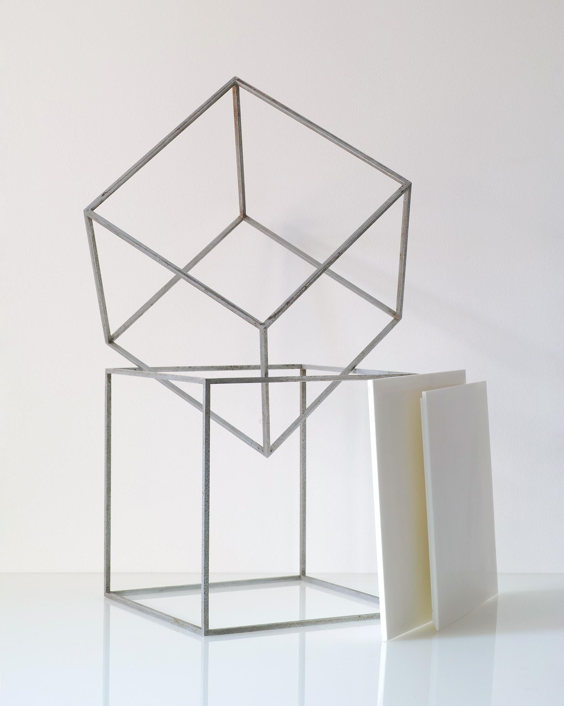 Scandinavian Modern Pair of Poul Kjærholm PK-71 Cube Nesting Tables For Sale