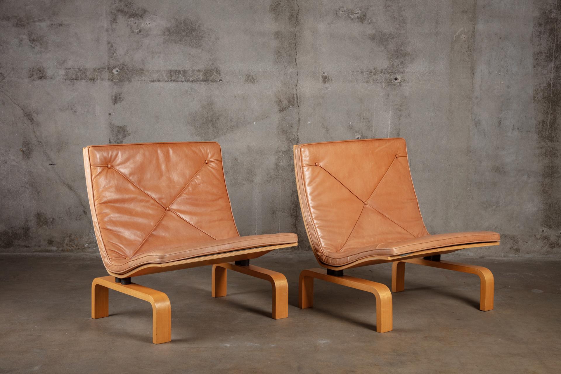 Paar Poul Kjaerholm PK27 Sessel ohne Armlehne (Moderne der Mitte des Jahrhunderts) im Angebot