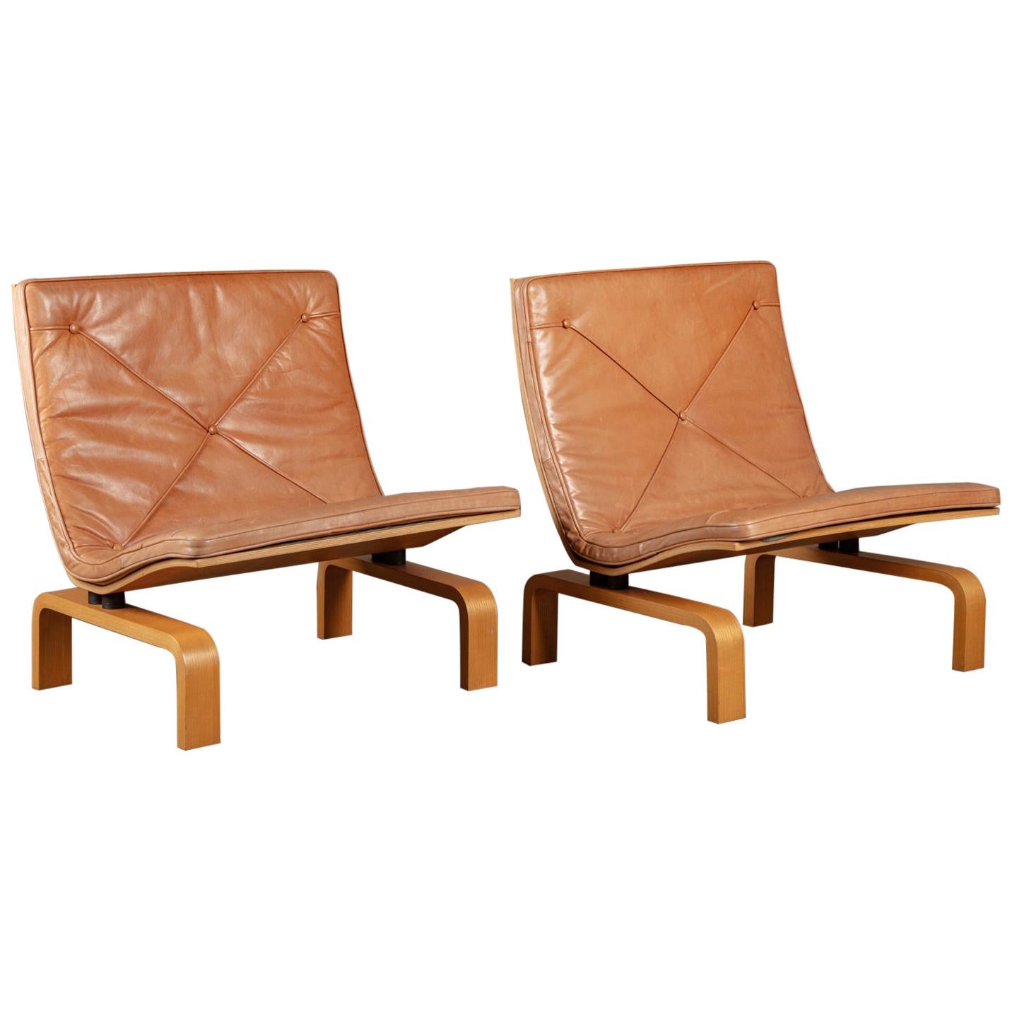 Poul Kjaerholm and E Kold Christensen 'PK27' Leather Chair For 