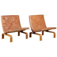 Used Pair of Poul Kjaerholm PK27 Easy Chairs