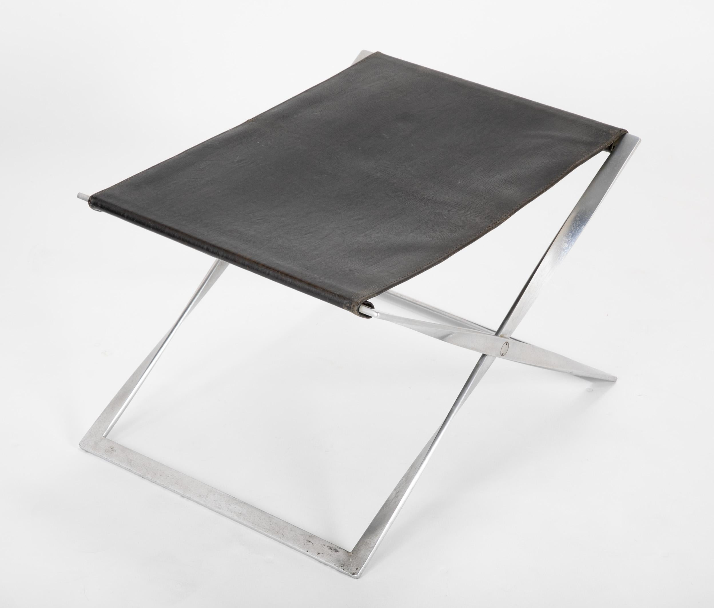 Pair of Poul Kjærholm PK91 Folding Stools Created by E. Kold Christensen 5