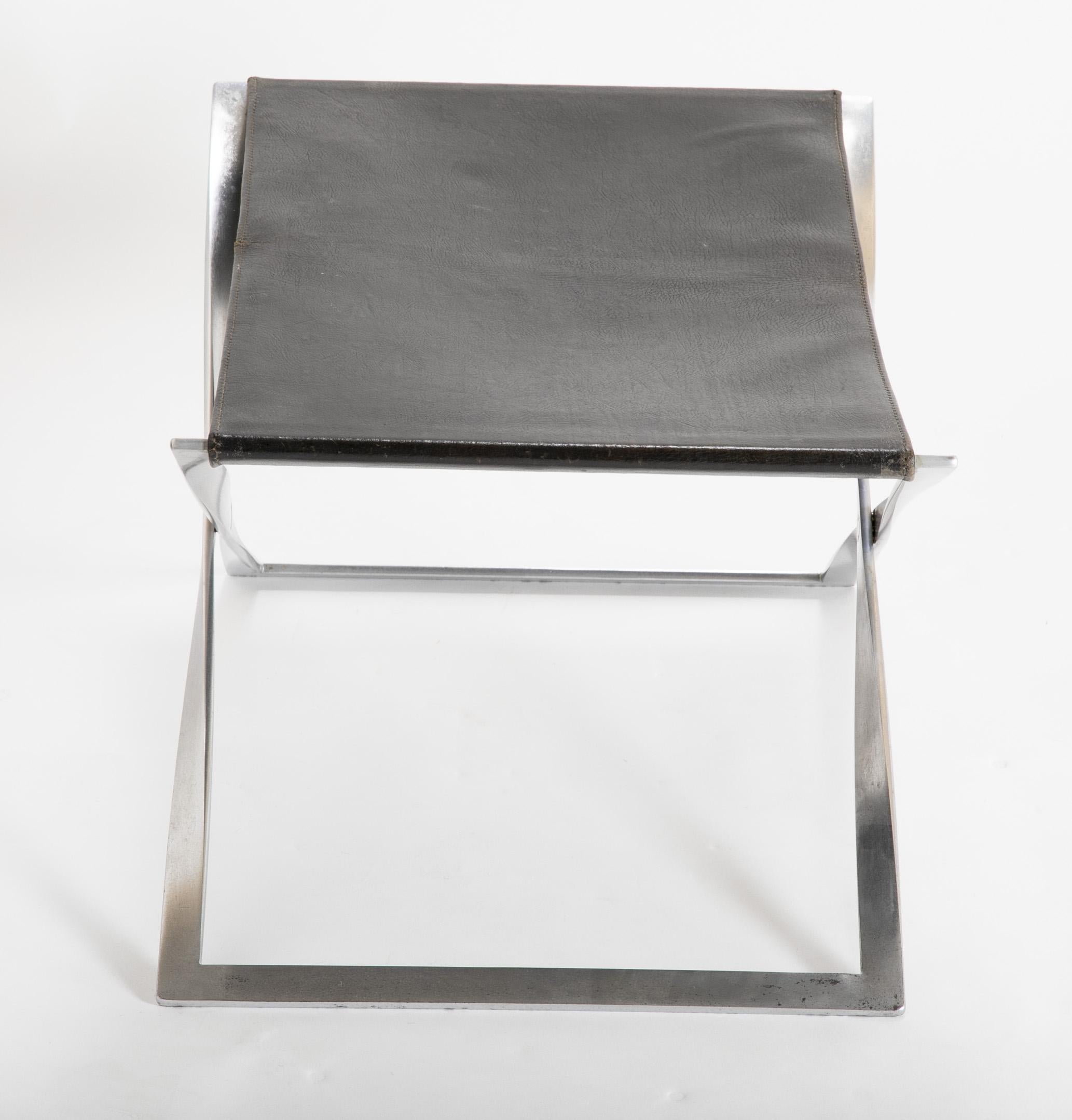 Pair of Poul Kjærholm PK91 Folding Stools Created by E. Kold Christensen 1