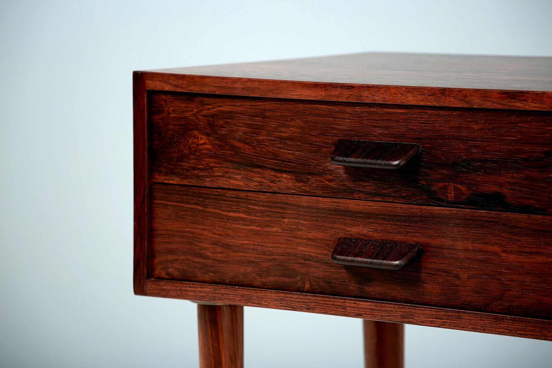 Danish Pair of Poul Volther 1960s Rosewood Bedside Cabinets