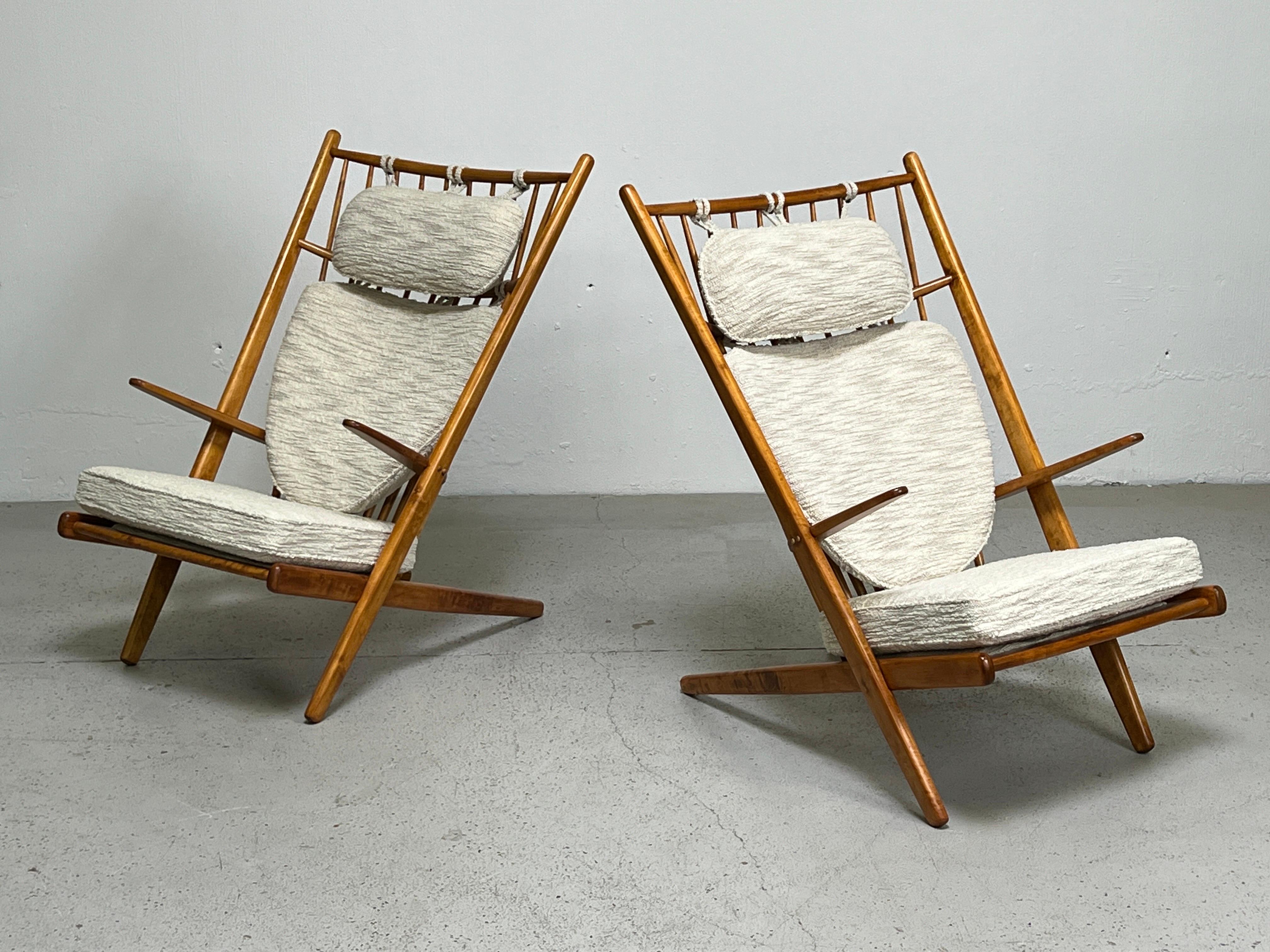 Pair of Poul Volther Goliat Lounge Chairs In Good Condition In Dallas, TX