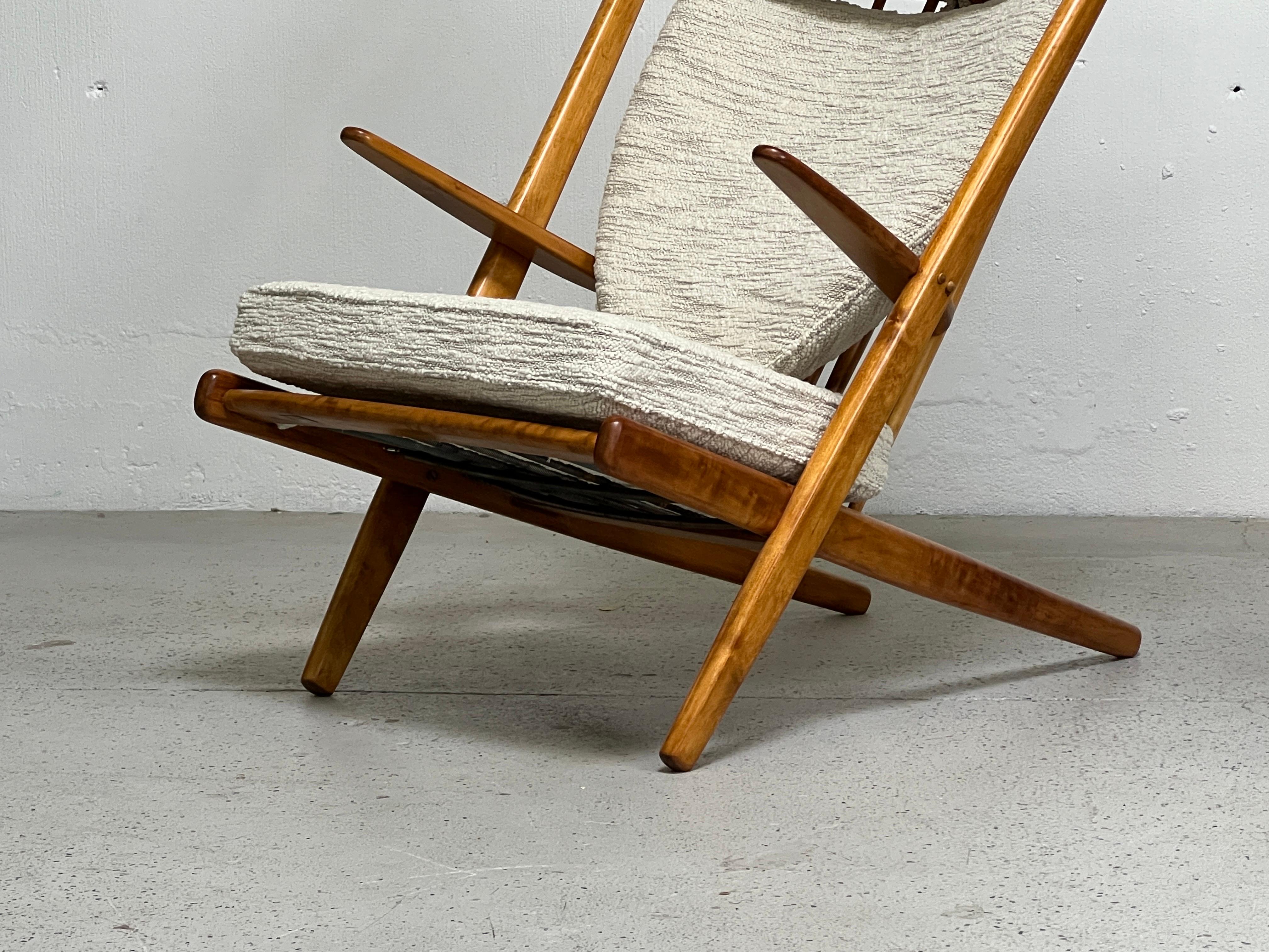 Wood Pair of Poul Volther Goliat Lounge Chairs