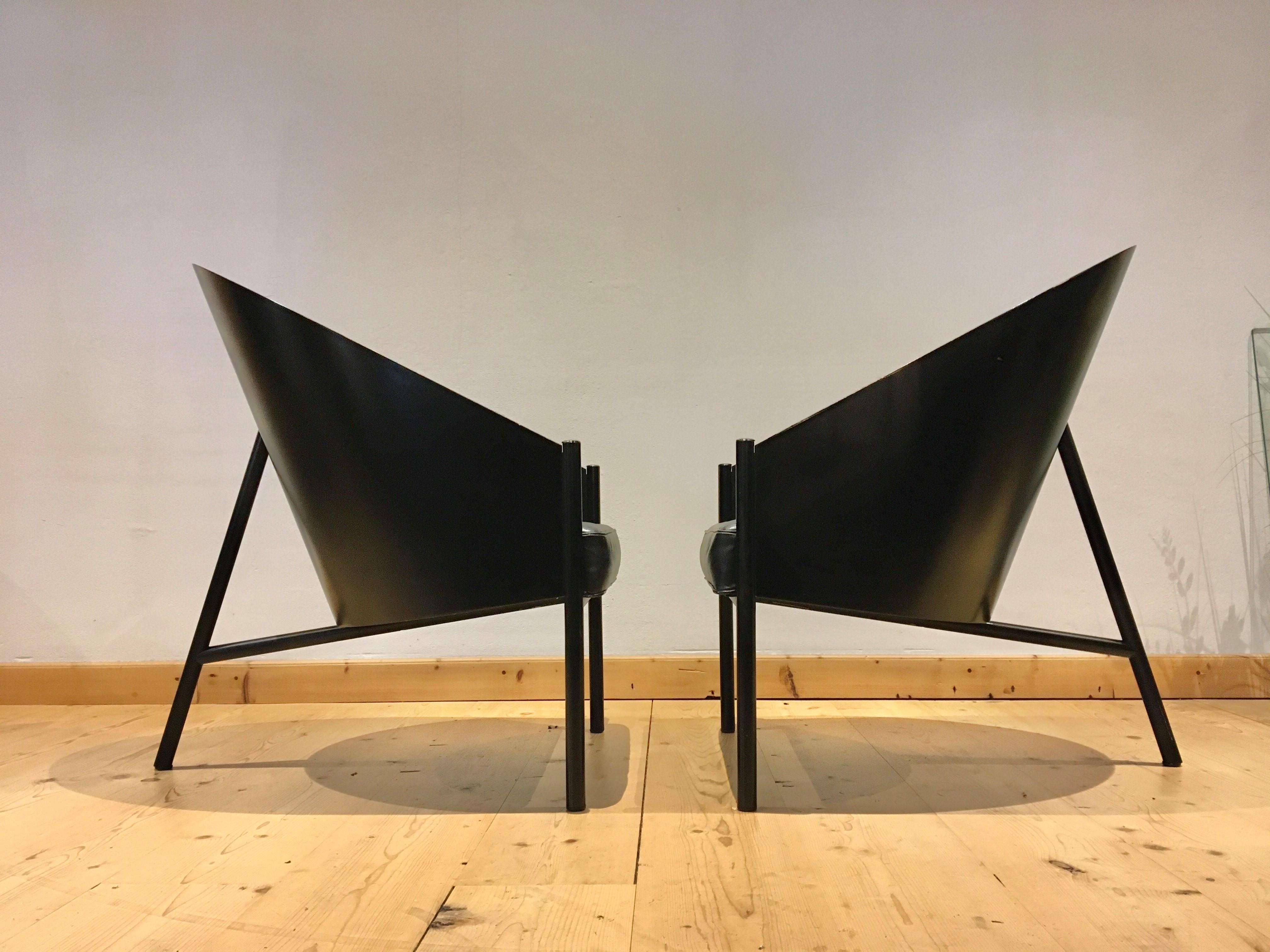 Moderne Paire de chaises longues Pratfall Philippe Starck, Driade Aleph, Italie en vente