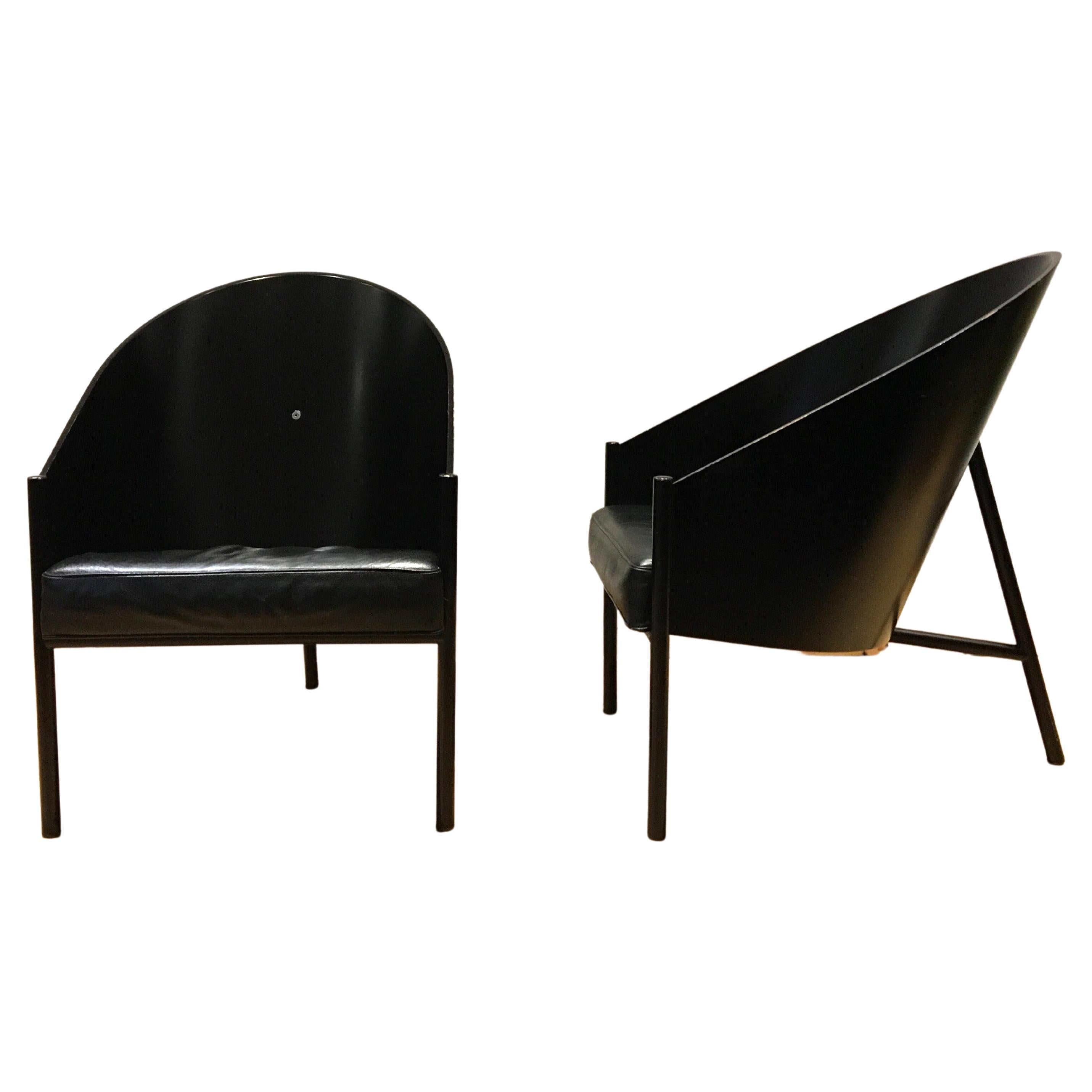 Pair of Pratfall Philippe Starck Lounge Chairs, Driade Aleph, Italy For Sale
