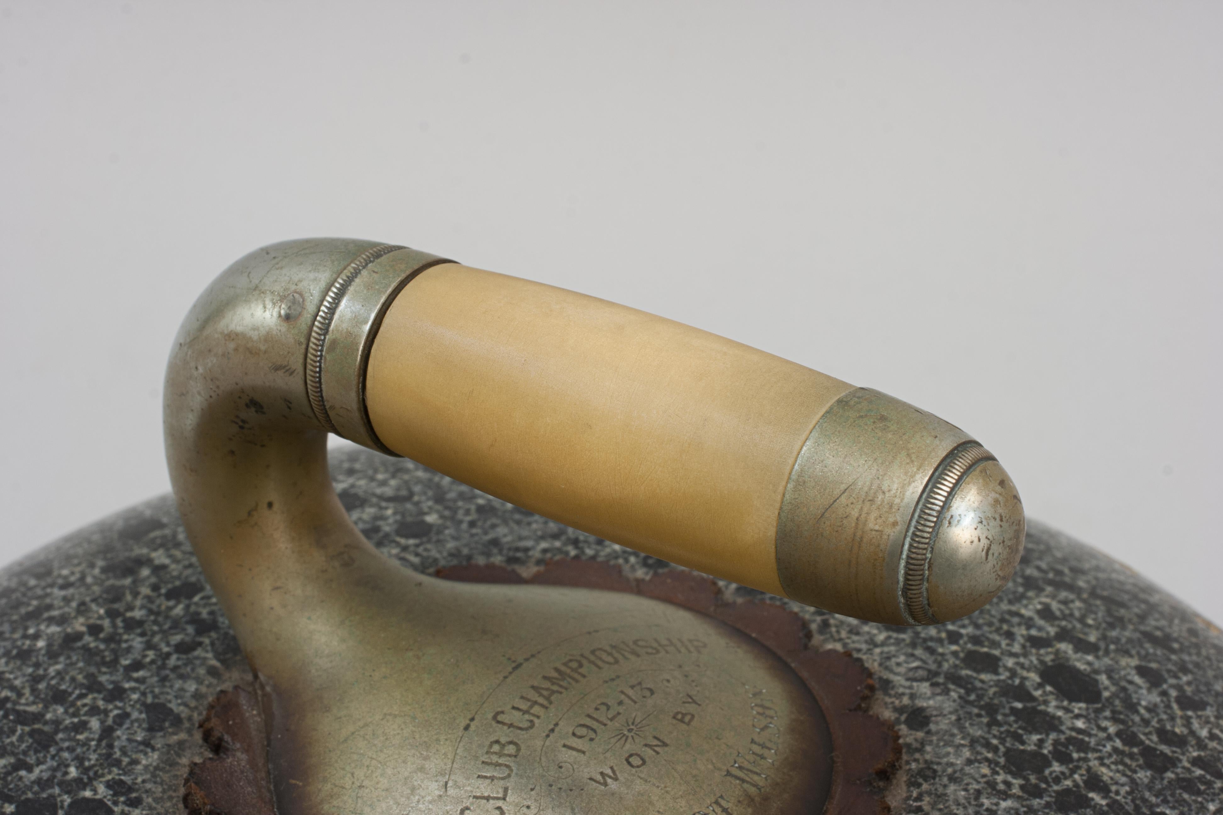 Pair of Presentation Curling Stones 4