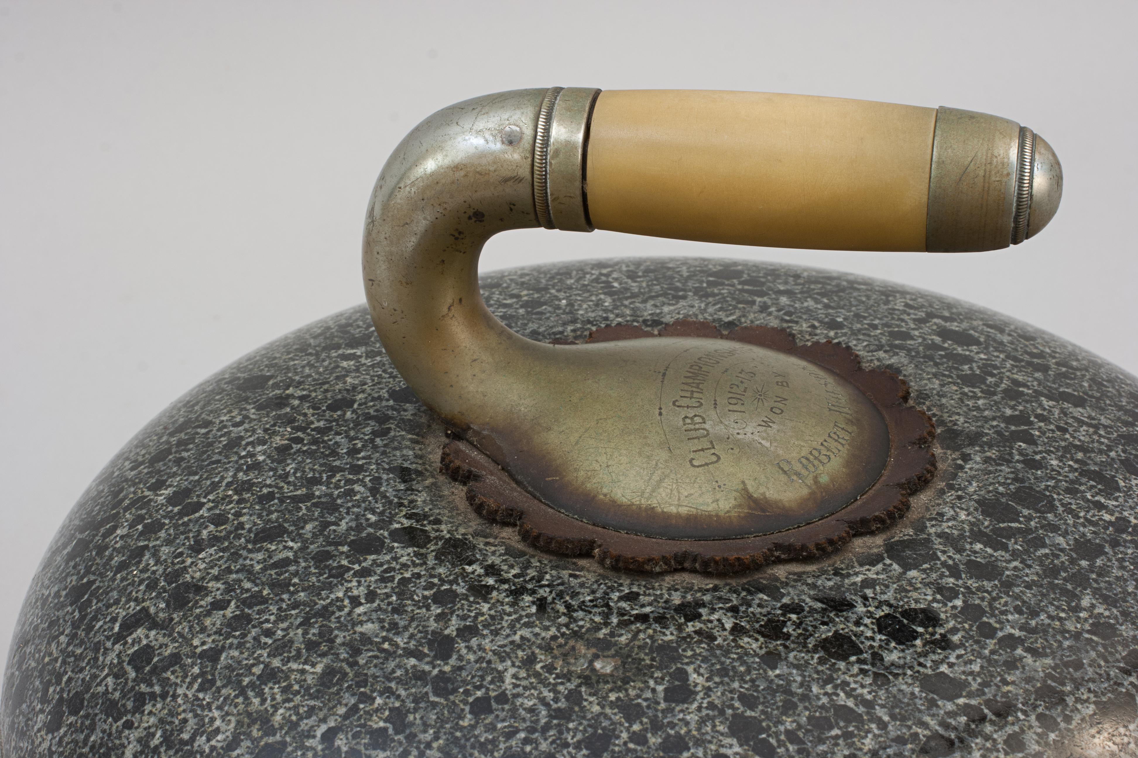Pair of Presentation Curling Stones 6