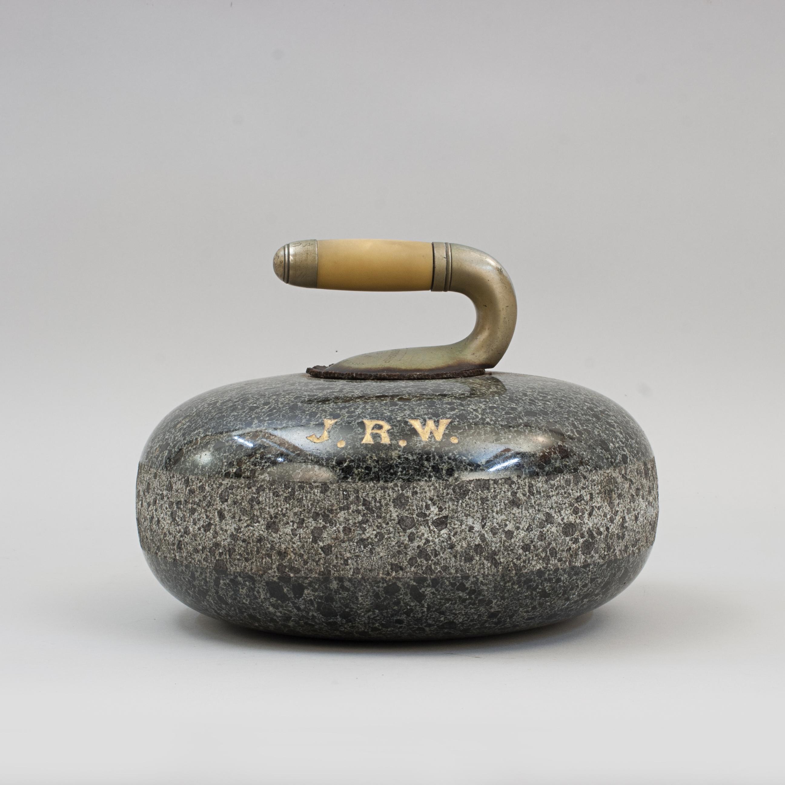 20th Century Pair of Presentation Curling Stones