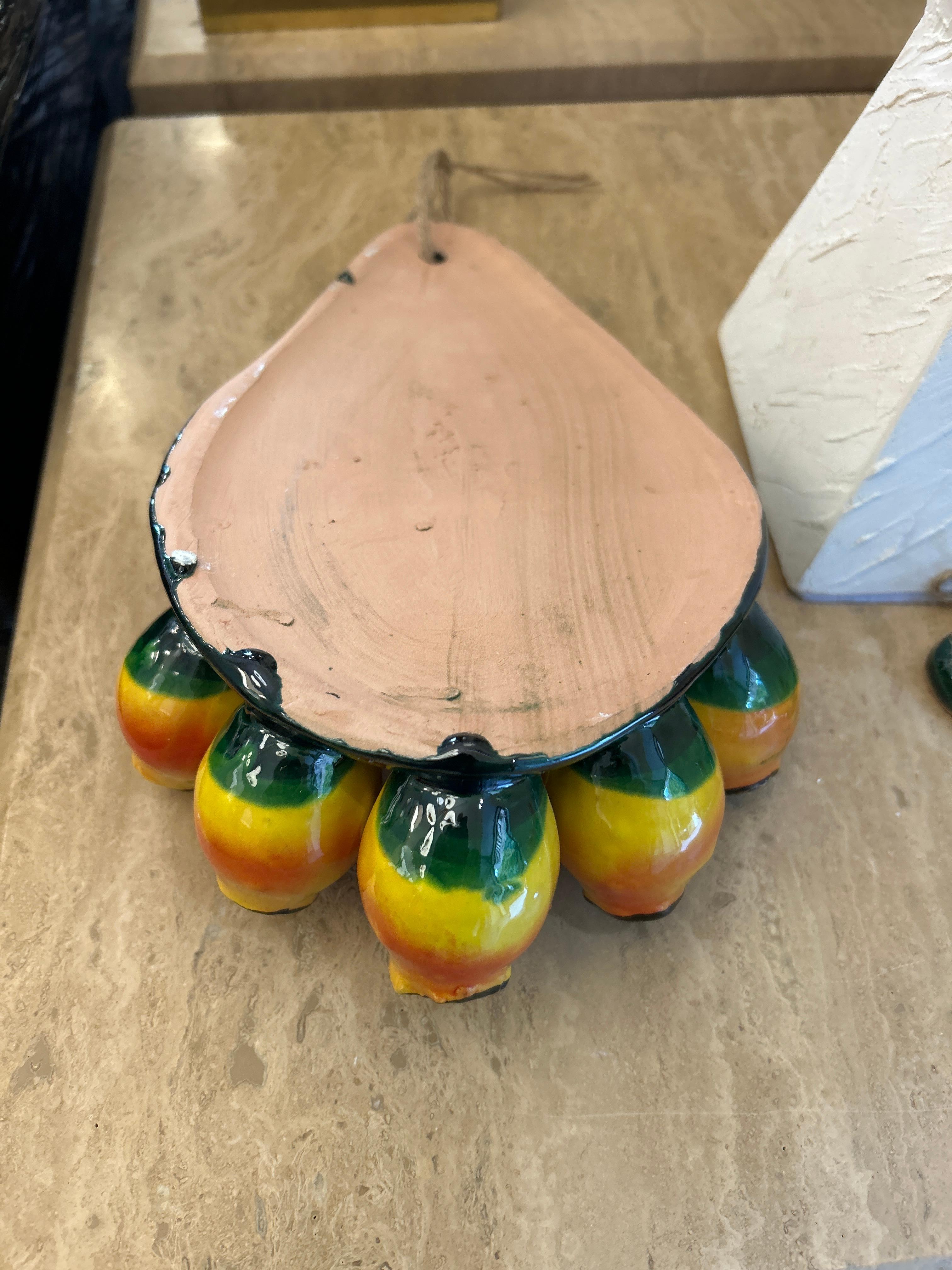 Kaktusfeigen-Paar, Terrakotta, Italien, 20. Jahrhundert im Angebot 5