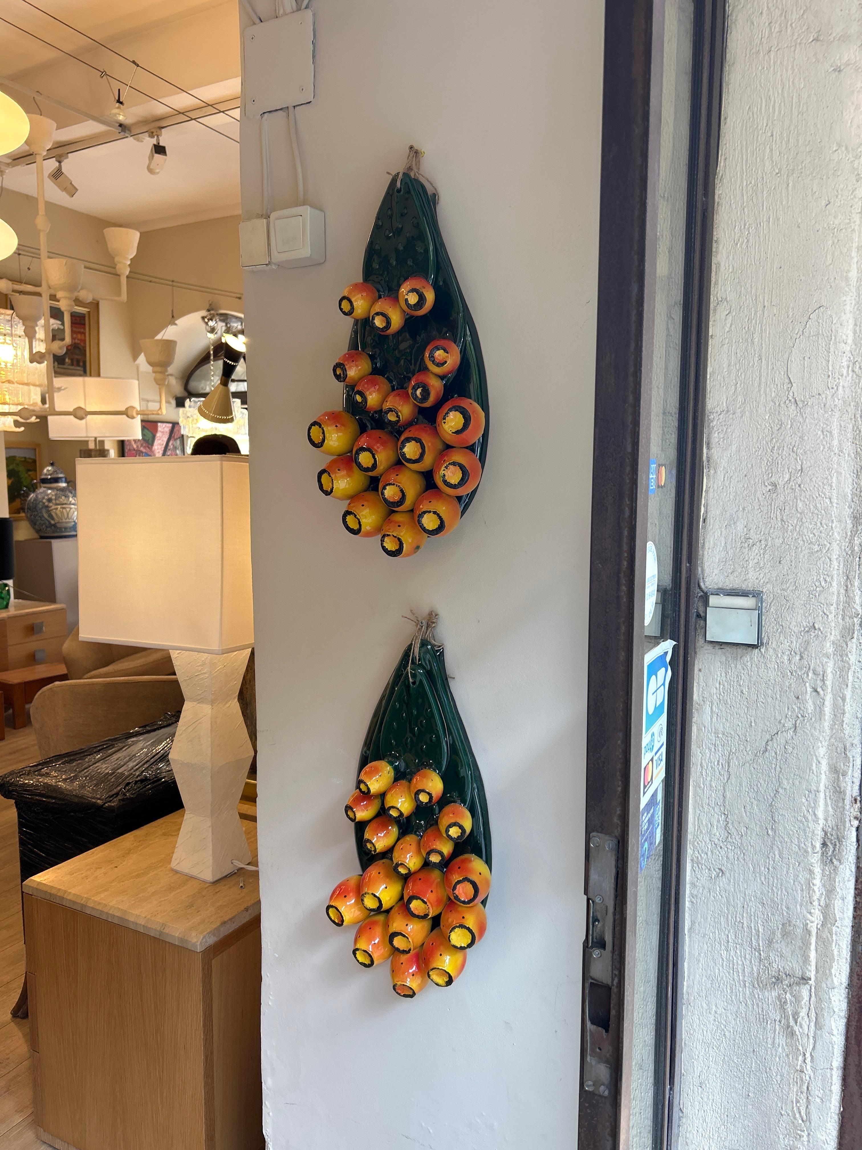 Kaktusfeigen-Paar, Terrakotta, Italien, 20. Jahrhundert im Angebot 6