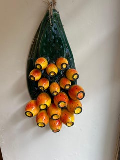 Pair of prickly pears, terracotta, Italy, 20th century