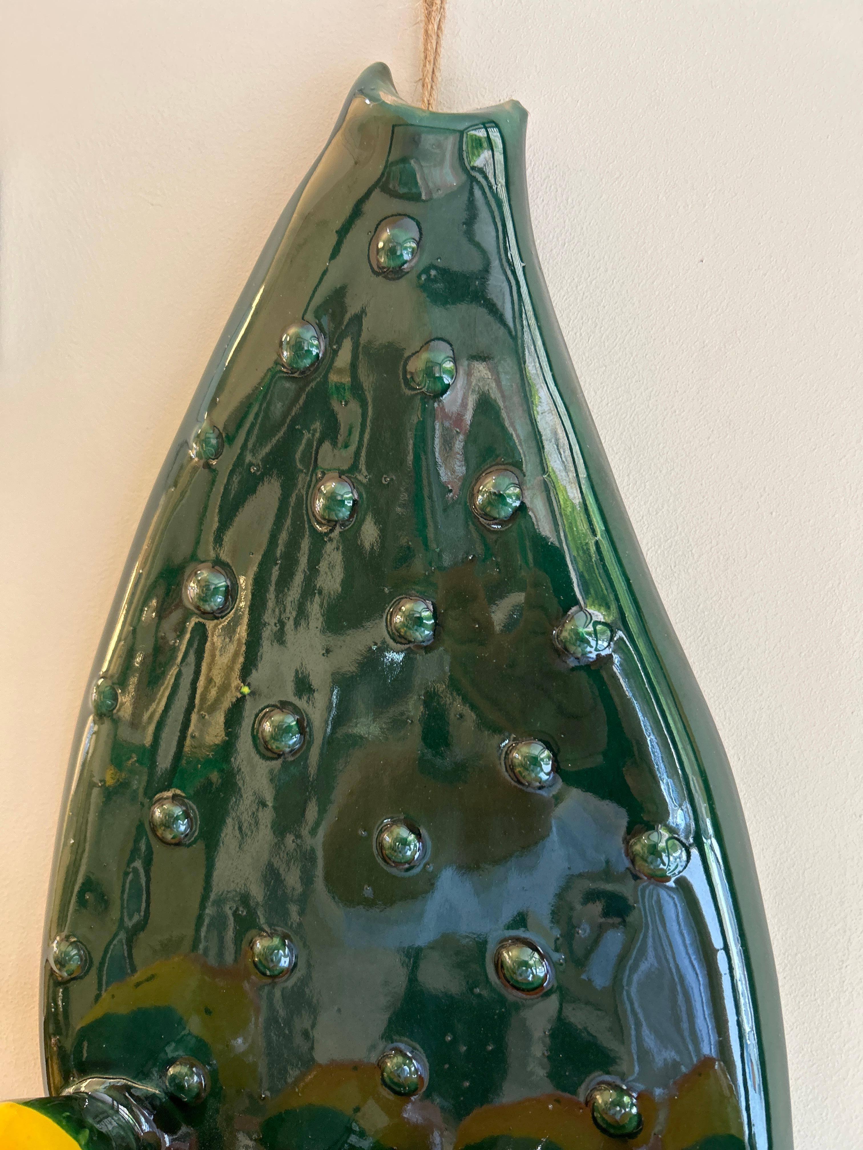 Kaktusfeigen-Paar, Terrakotta, Italien, 20. Jahrhundert im Angebot 1