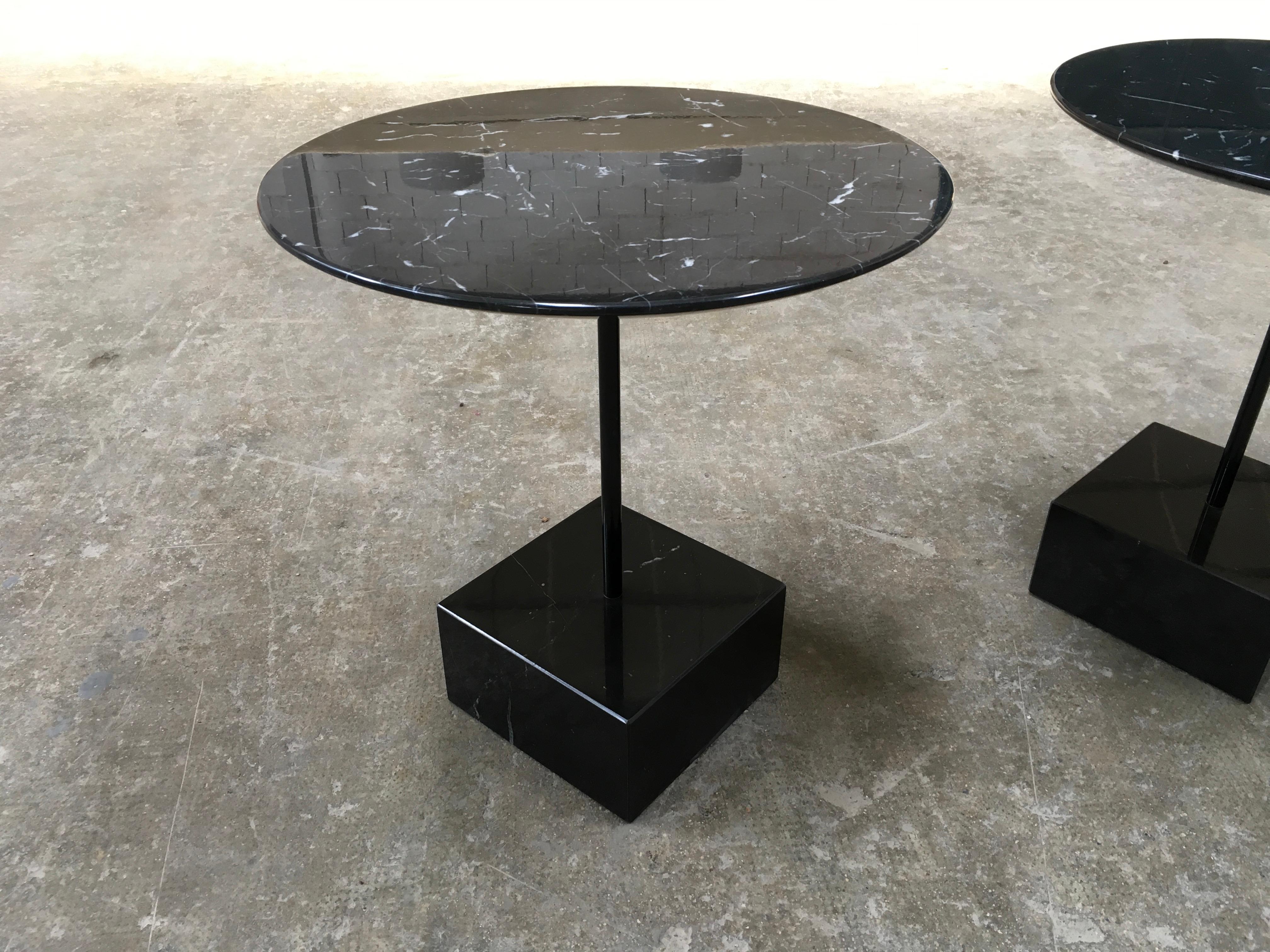 Metal Pair of Primavera Tables by Ettore Sottsass for Ultime Edizioni, Italy