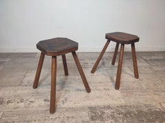Pair of Primitive Stools