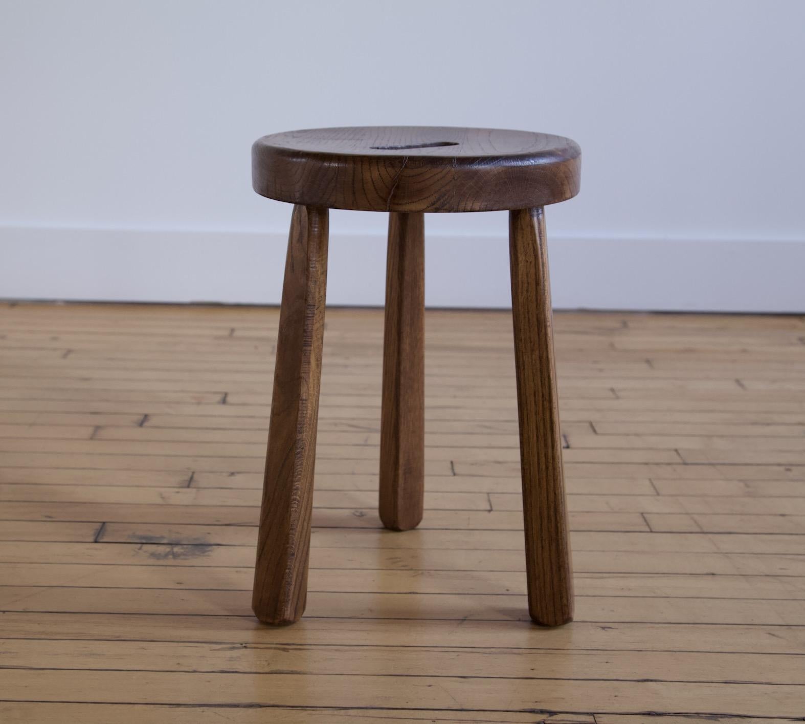 Paire de tabourets à lait de style primitif français en vente 3
