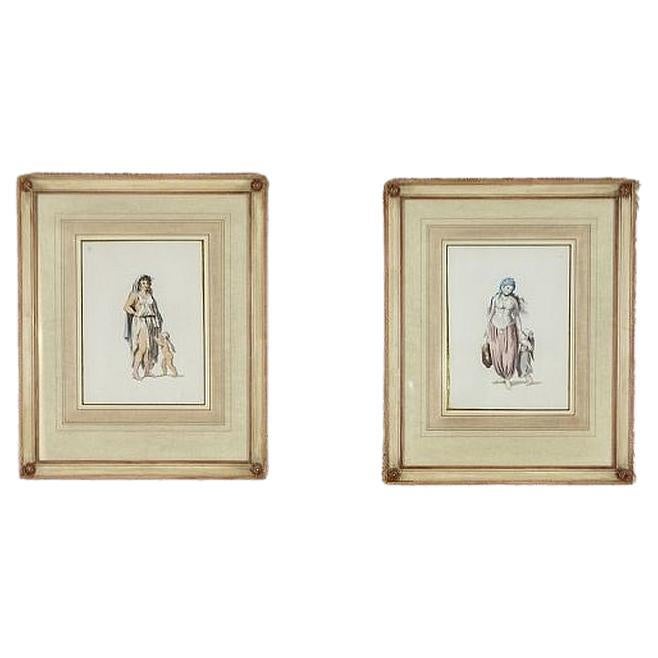 Pair of Prints From the Early 20th Century Depicting Women