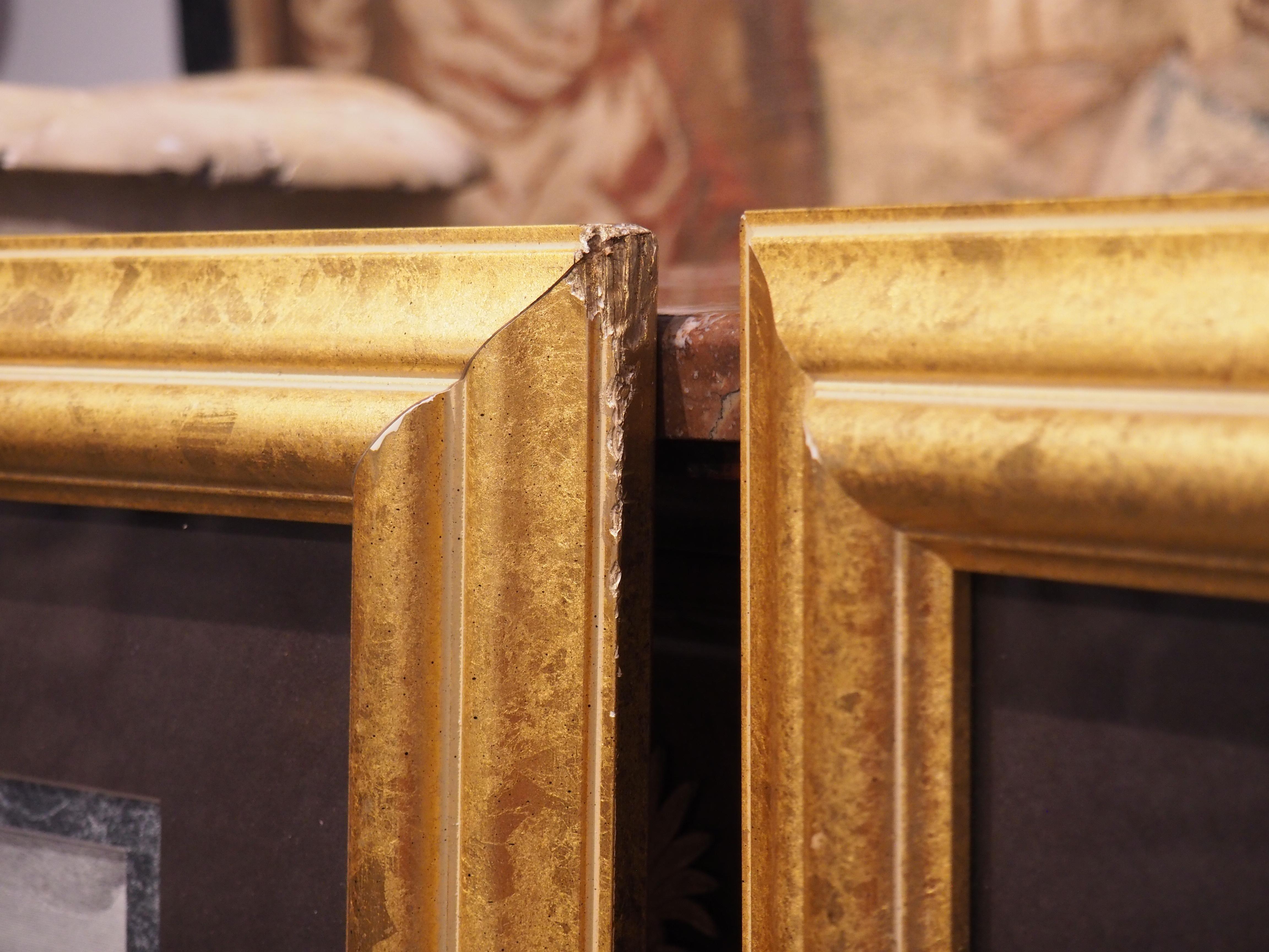 Pair of Prints of Roman Veduta Engravings in Giltwood Frames 7