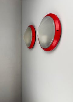 Coppia di lampade da parete o da soffitto "Serie Delta" di Prisma, Italia, anni '70