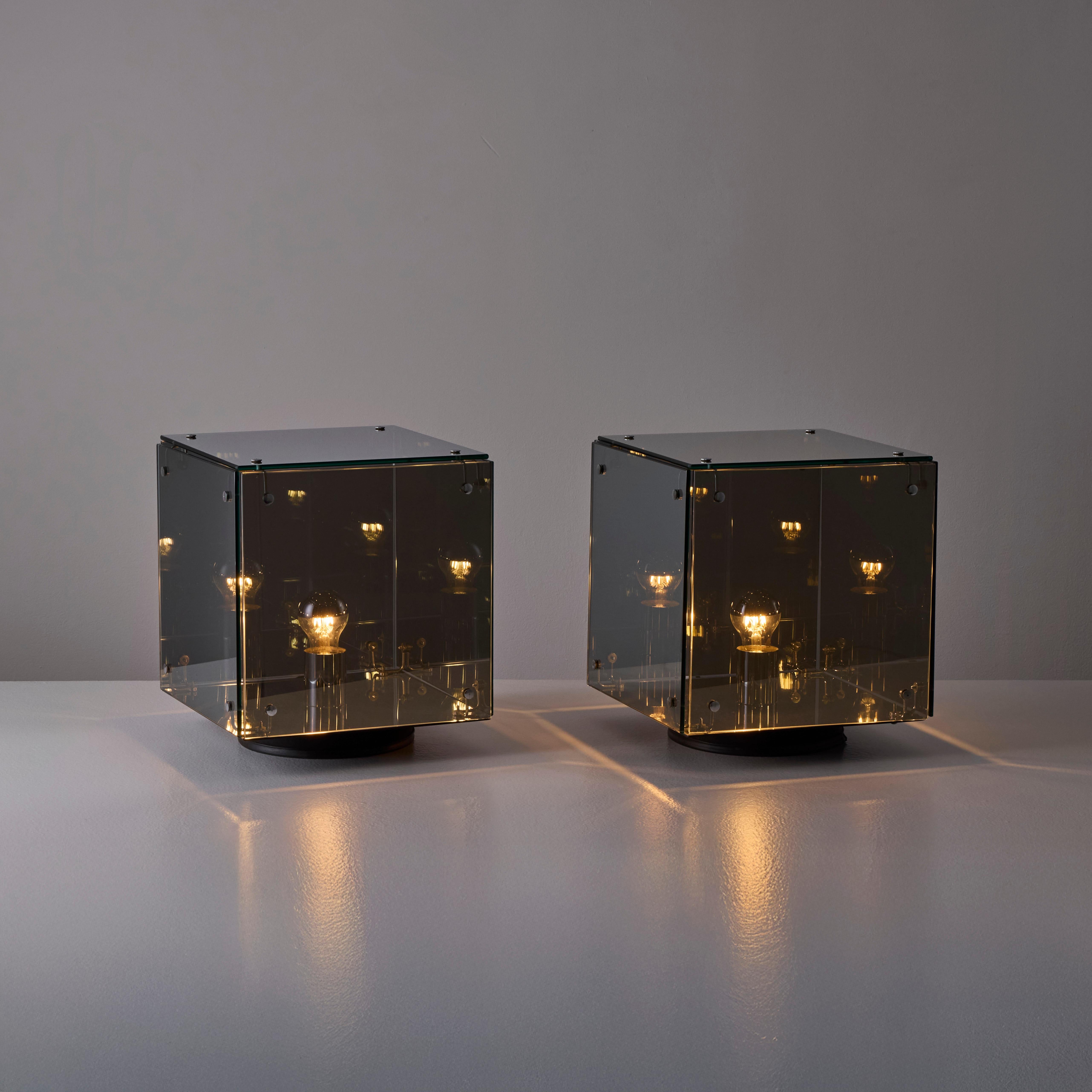 Late 20th Century Pair of 'Prismar' Table Lamp by Studio Arditi for Nucleo Sormani For Sale