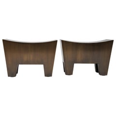 Pair of Promemoria Bronze Stools