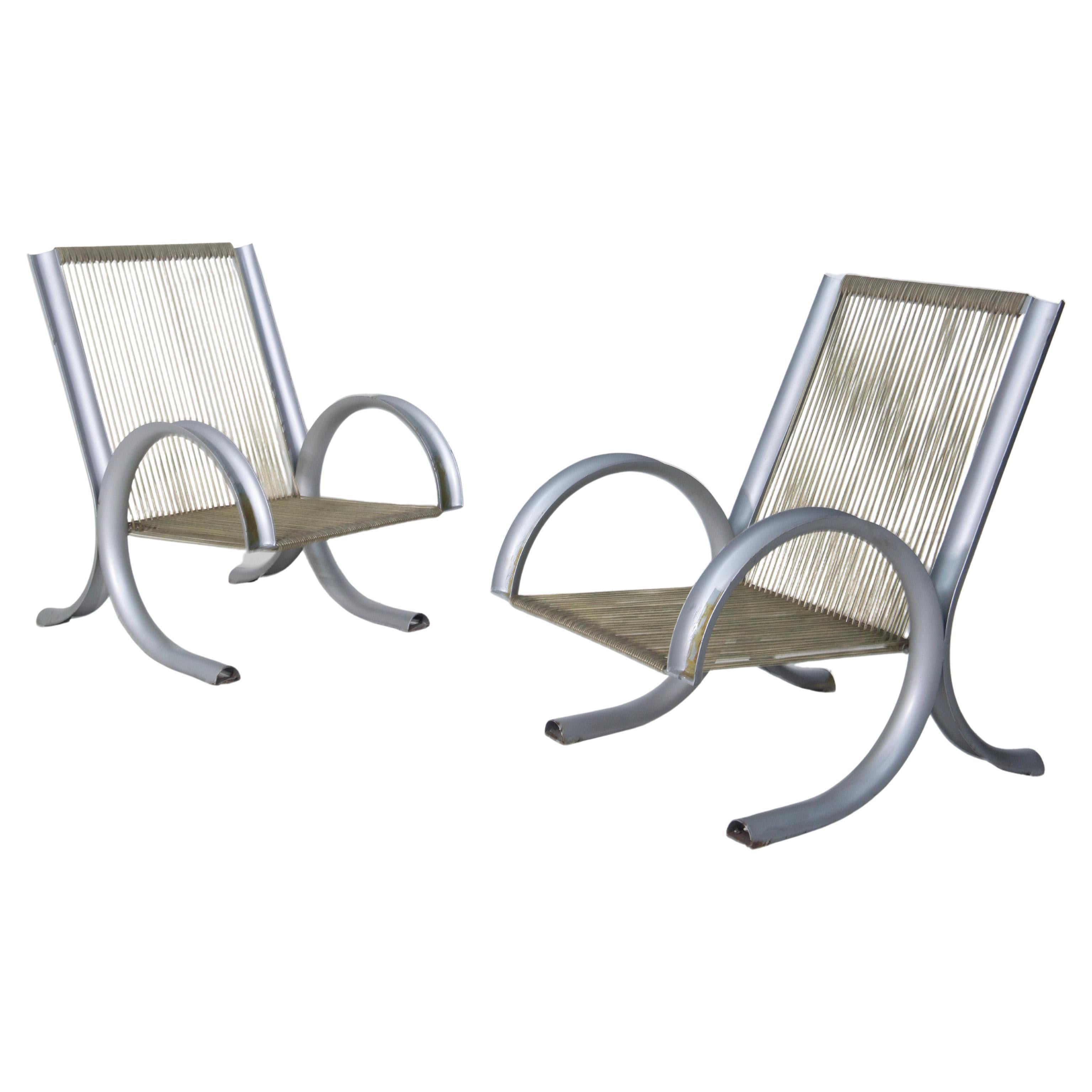 Ein Paar Prototyp-Sessel FerroTipi von Gianantonio Malacrida und P. Resmini im Angebot