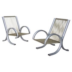 Pair of prototype FerroTipi Armchairs by Gianantonio Malacrida and P. Resmini Pair of prototype FerroTipi Armchairs by Gianantonio Malacrida and P. Resmini