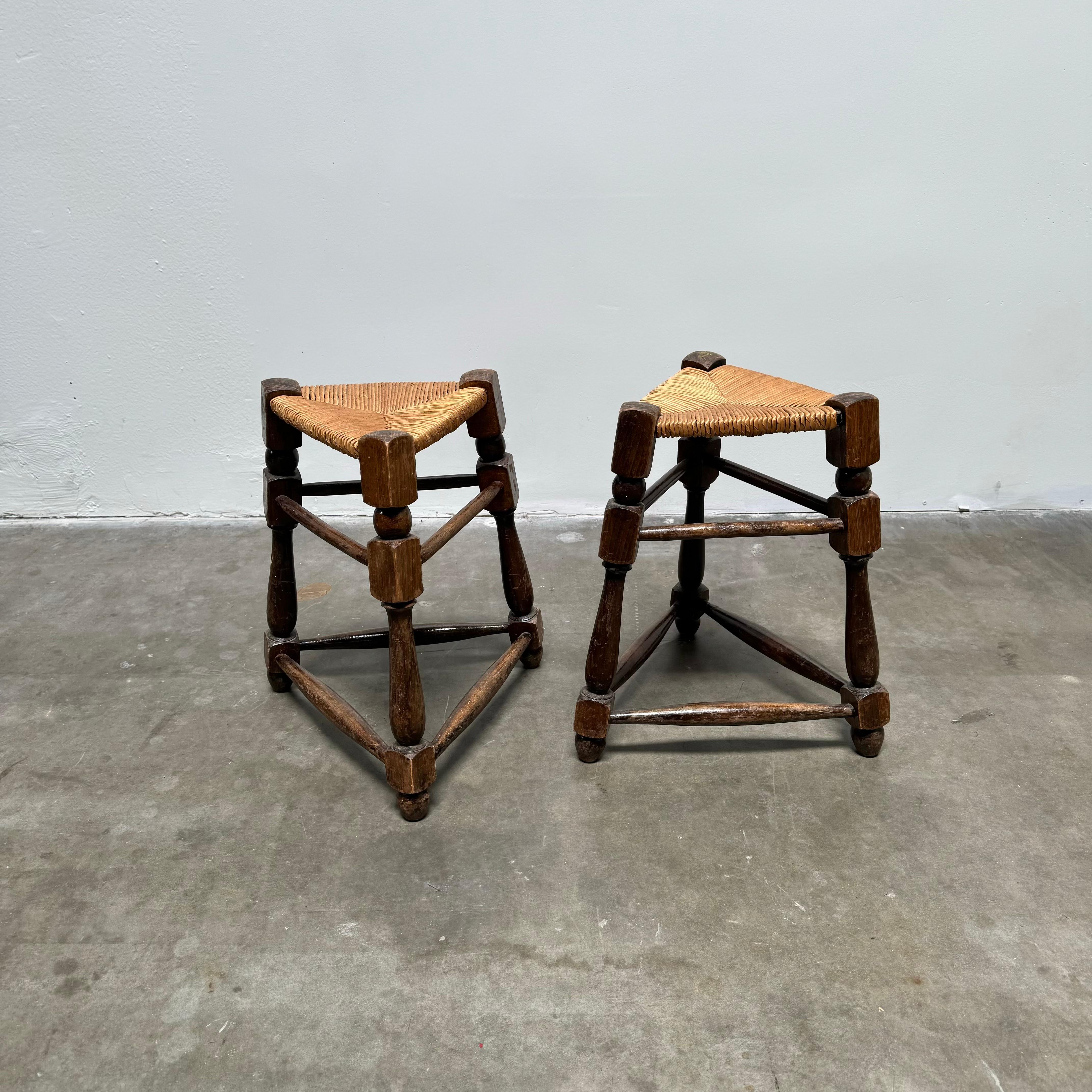 Paire de tabourets Tabouret Charles Dudouyt, 1950 France 2