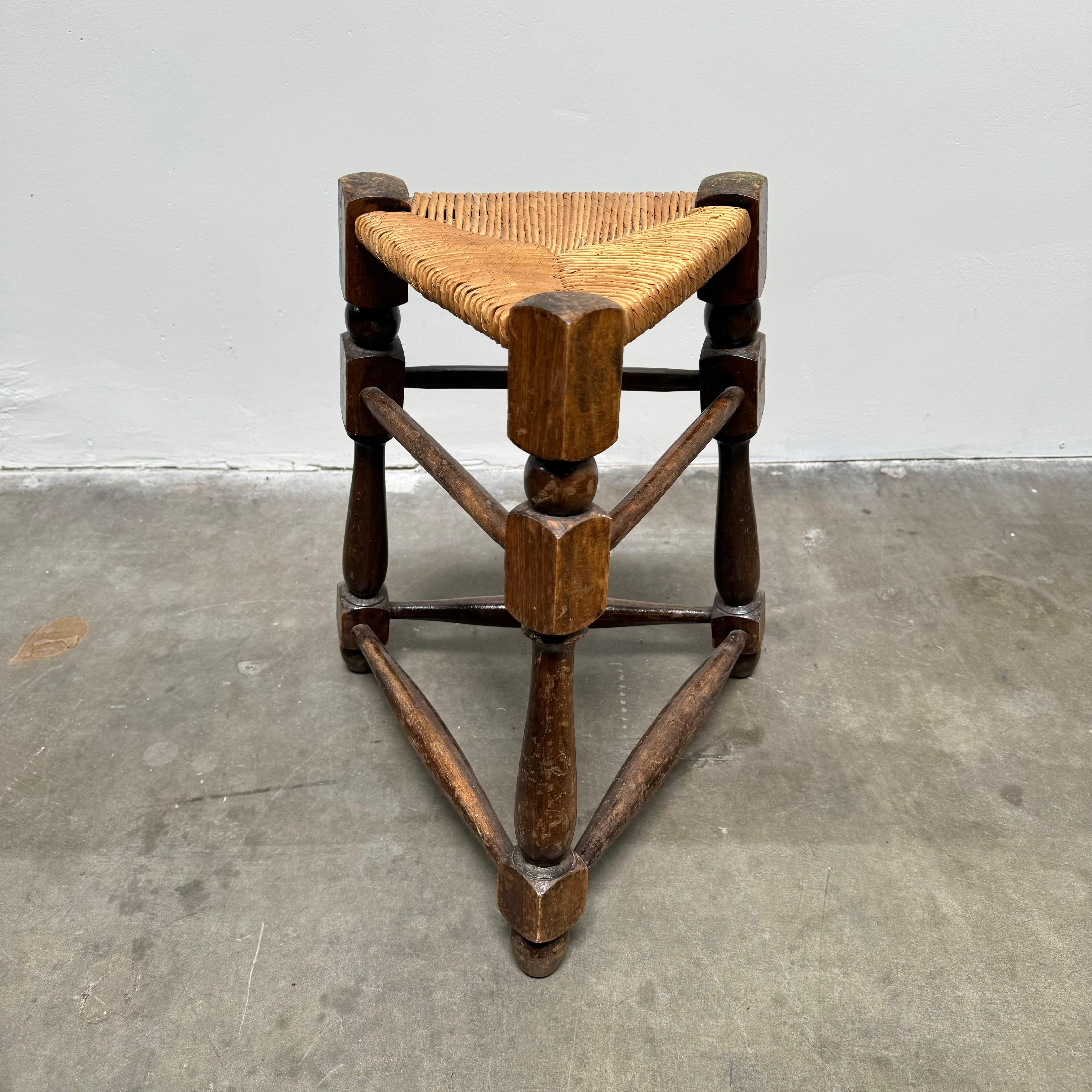 Paire de tabourets Tabouret Charles Dudouyt, 1950 France Bon état à Gardena, CA