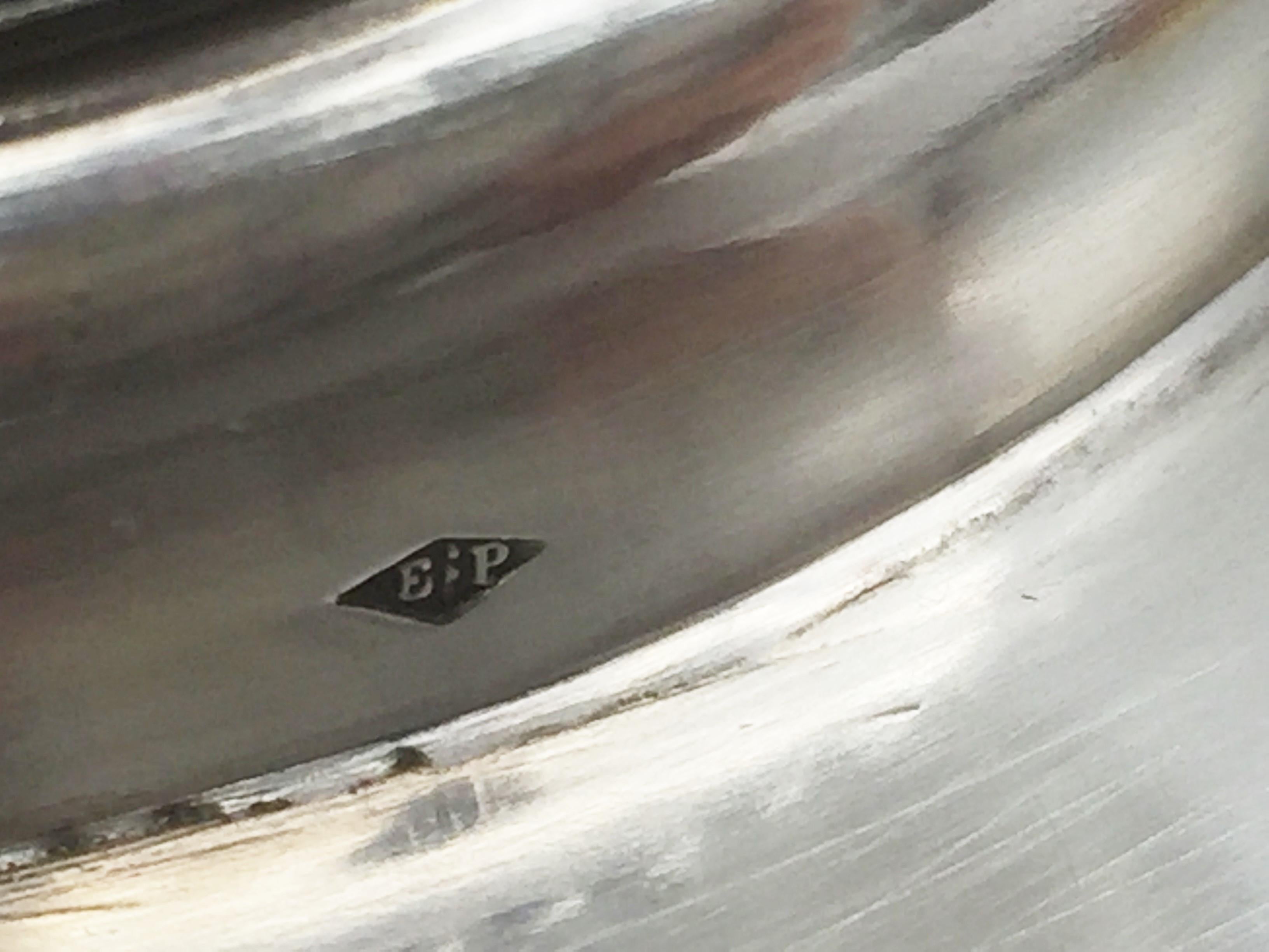 Coppia di piatti da centrotavola in argento sterling francese del XIX secolo Puiforcat in vendita 5